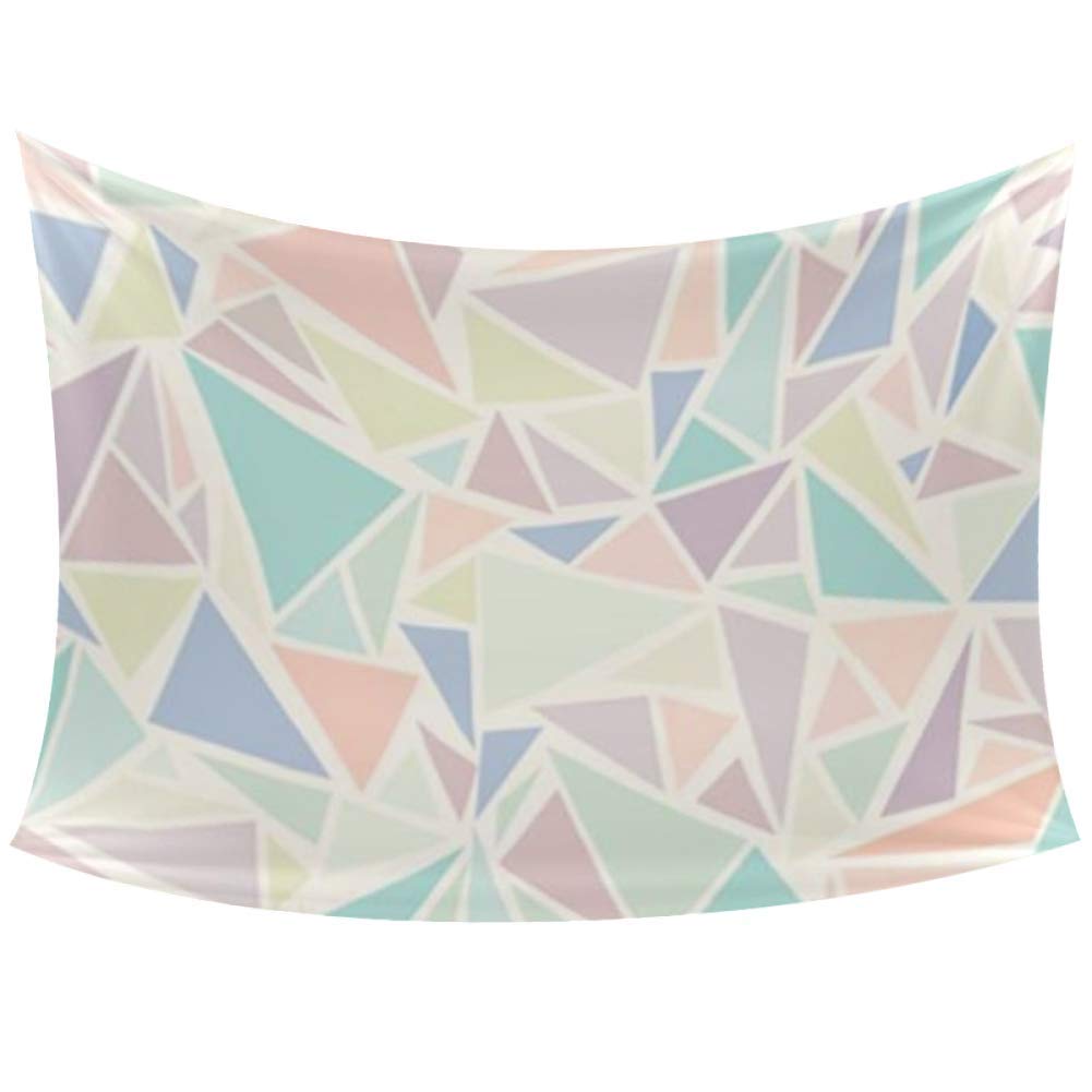 Vibrant Triangle Tapestry Wall Hanging for Bedroom, Dorm & Home Decor - Boho Chic Tapestry for Wall Art, Room Aesthetic & Festival Decorations | Perfect for Bedroom Makeover, College Dorm Room & Hippie Party Backdrop