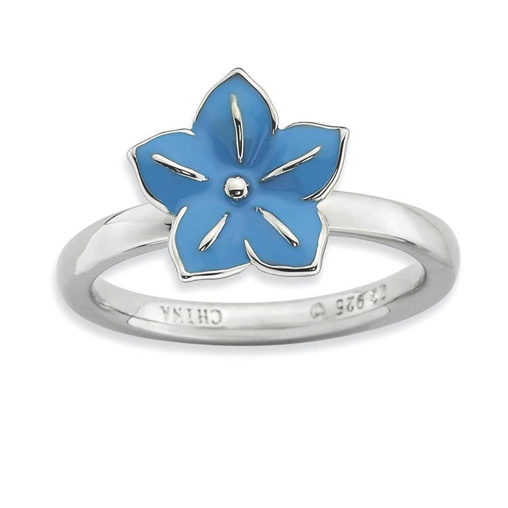 925 Silver Morning Glory Ring - Stackable Flower Jewelry for Women - Perfect for Gifting & Layering