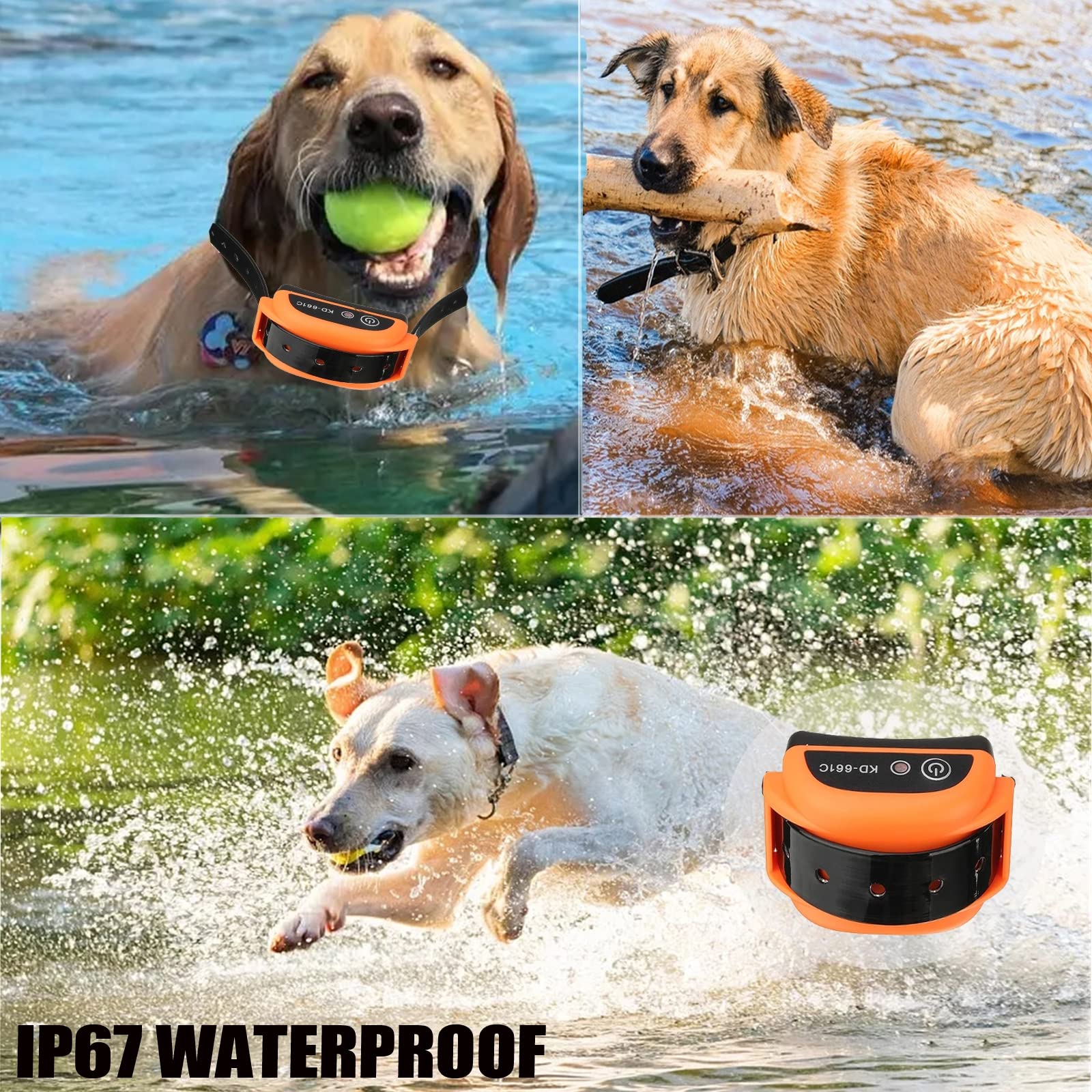 Wireless Dog Fence System - Rechargeable & Waterproof Electric Pet Containment with Adjustable Range, LED Display | Safe Training Collar for 2 Dogs | Ideal for Backyard, Garden & Outdoor Dog Training