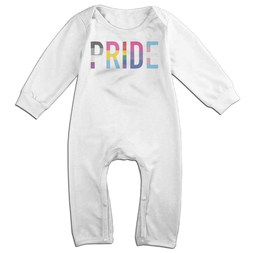 Pride LGBT Long Sleeve Baby Bodysuit for Newborns 0-24 Months - Black | Gender-Neutral Infant Outfit for Pride Month, Rainbow-Themed Parties & LGBTQ+ Celebrations