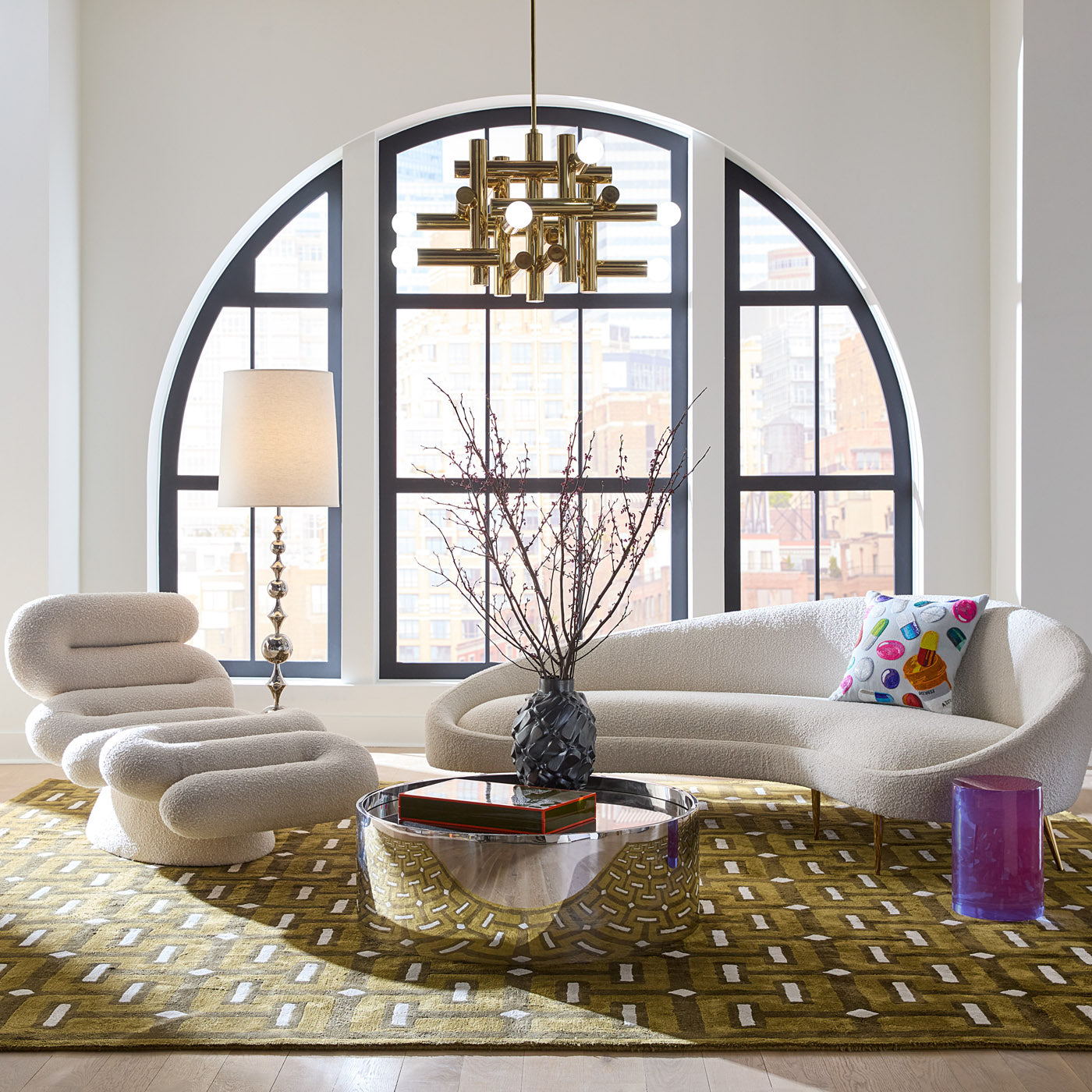 Hand Tufted Thebes Wool Area Rug - Soft & Durable for Living Room, Bedroom, or Office Decor