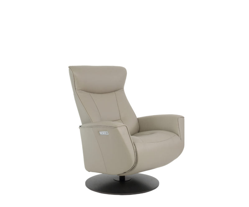 FJORDS Oskar Power Reclining Chair with USB Charging & Built-in Battery - Modern Recliner for Living Room, Home Theater & Office Comfort