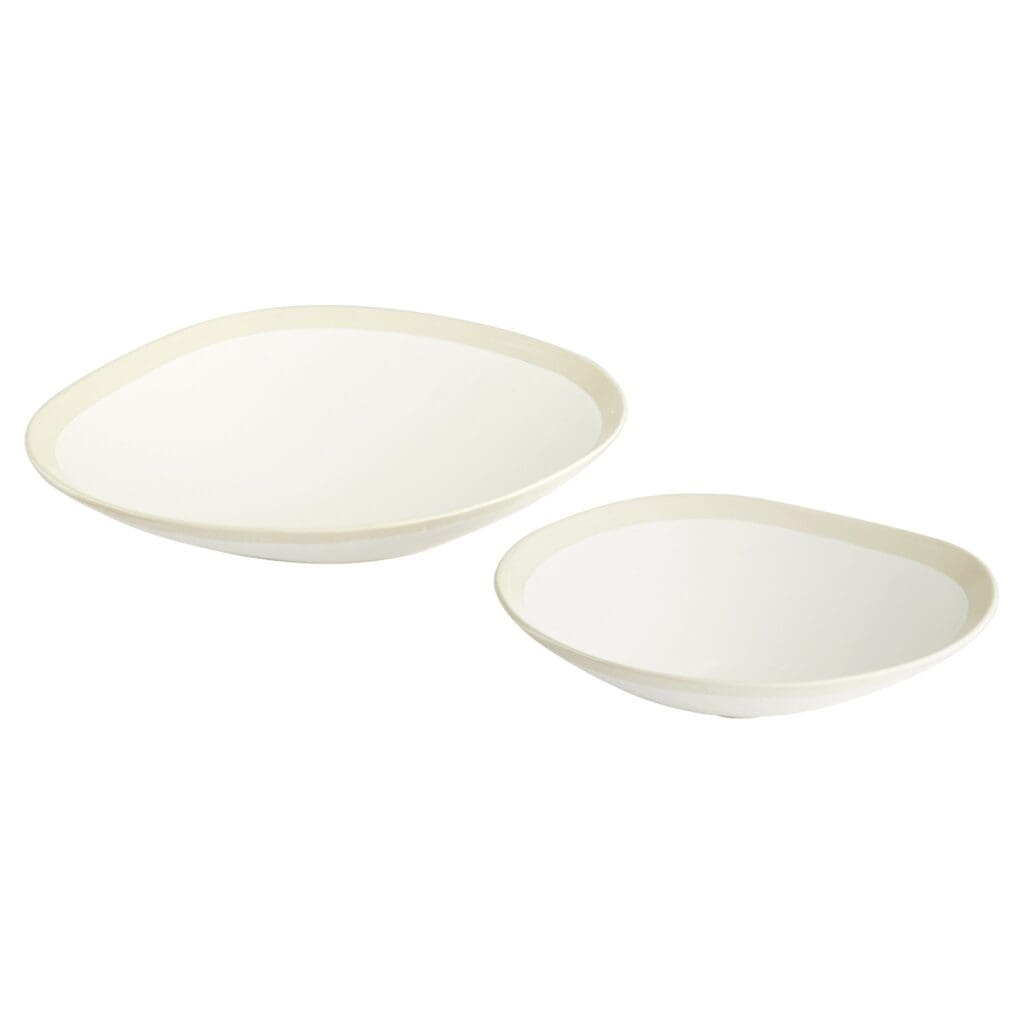 Cyan Design 11213 Laura Bowl - Large White Ceramic Decorative Serving Bowl for Dining, Entertaining & Home Decor