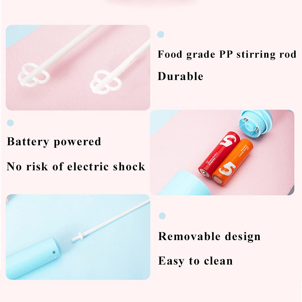 Electric Formula Mixer for Baby Milk Powder - Handheld Mini Blender Stirrer - Rechargeable Drink Mixer for Smoothies, Coffee & Protein Shakes - Perfect for Travel, Home & Office Use