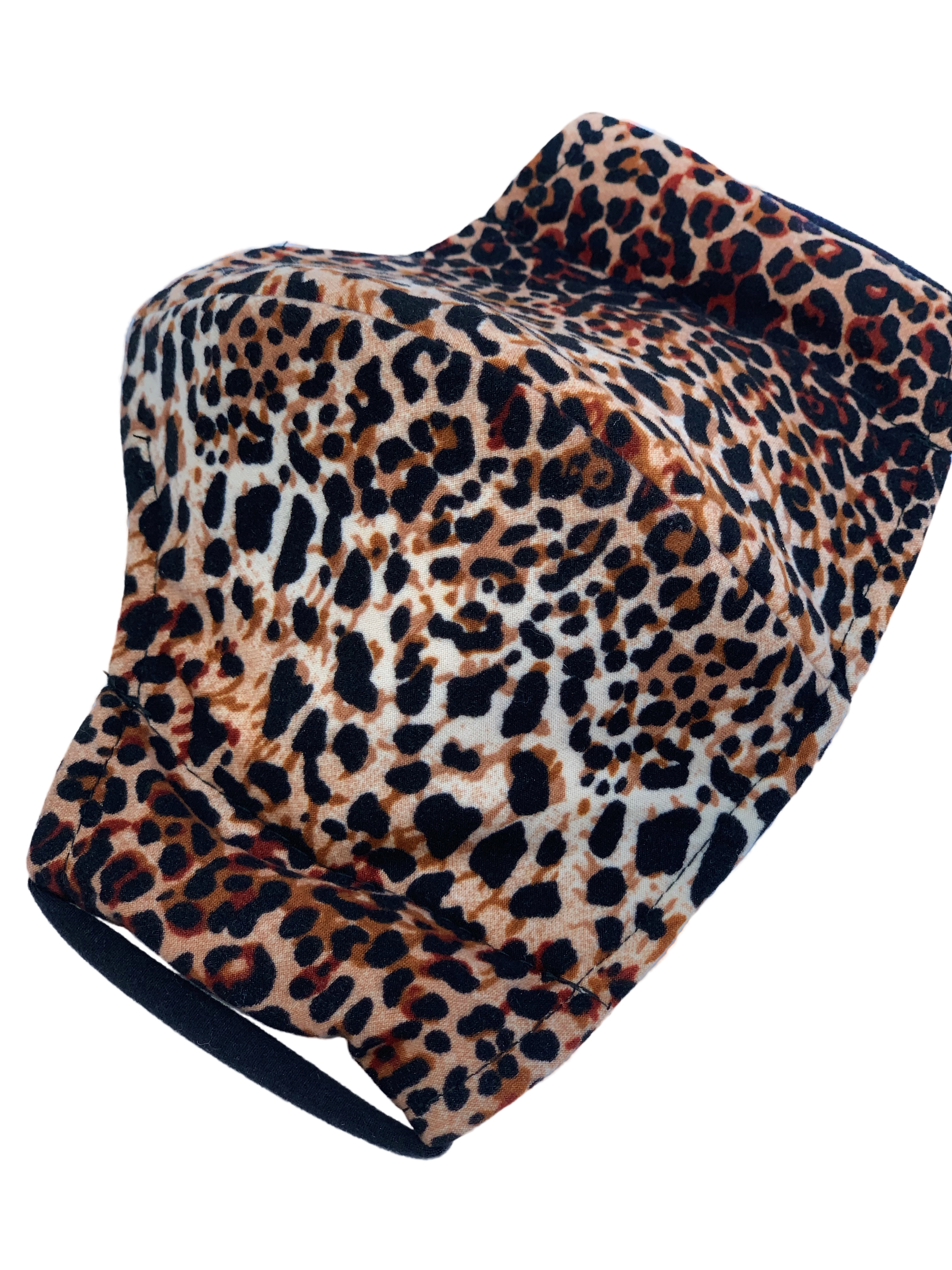 Wild Cat Face Mask - Reusable & Washable Animal Print Face Cover for Adults - Perfect for Halloween, Cosplay, and Costume Parties
