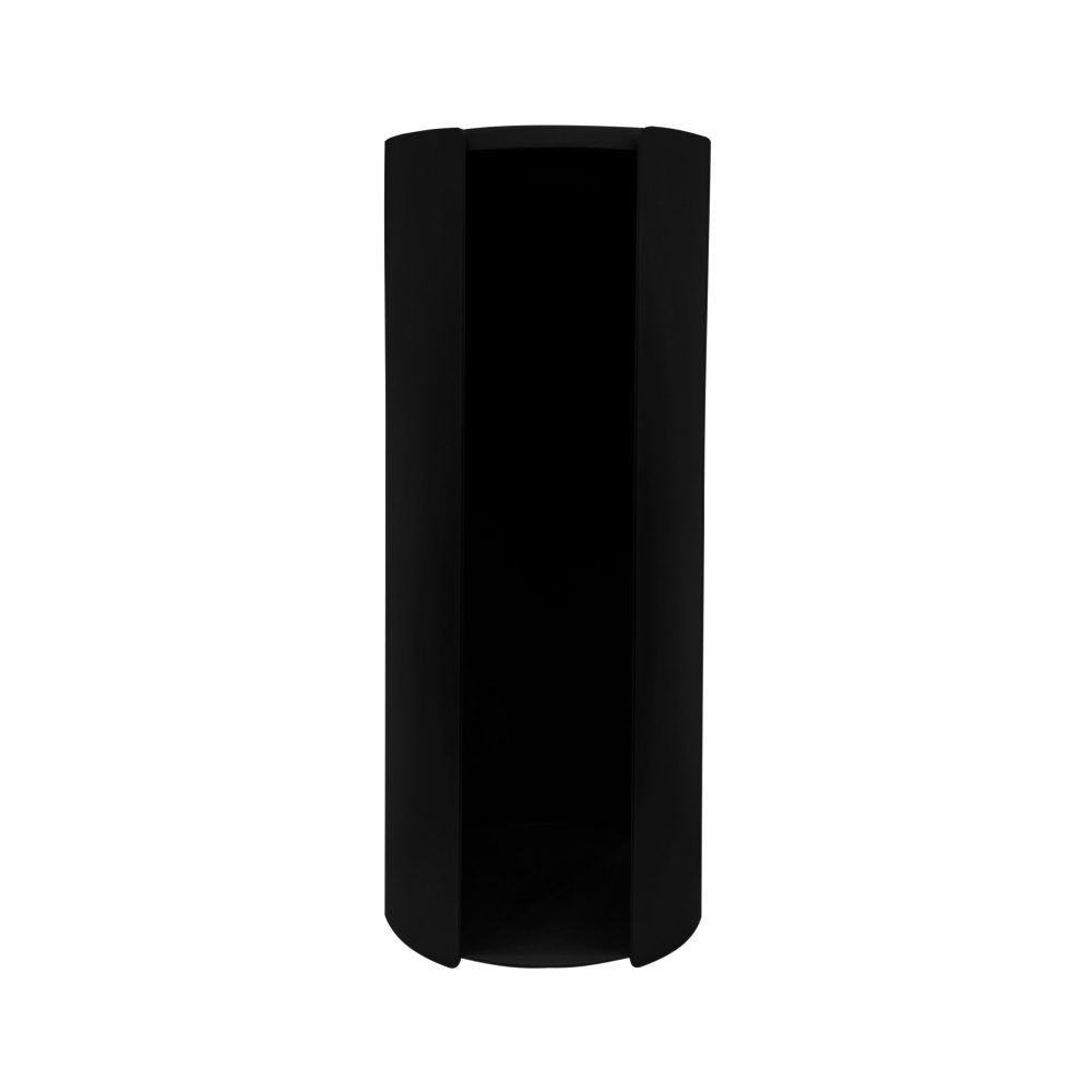 Wall Mounted Toilet Paper Holder - Modern Black Bathroom Tissue Roll Storage with Shelf - Perfect for Small Bathrooms, Powder Rooms & RVs