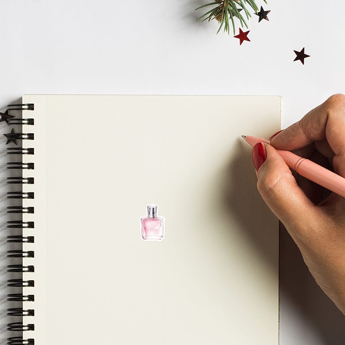 208-Pack Perfume Scented Makeup Planner Stickers - 0.5 Inch Monthly Calendar Stickers for Scrapbooking, Bullet Journaling & DIY Crafting - Perfect for Beauty Planners, Memory Books & Gift Decorations