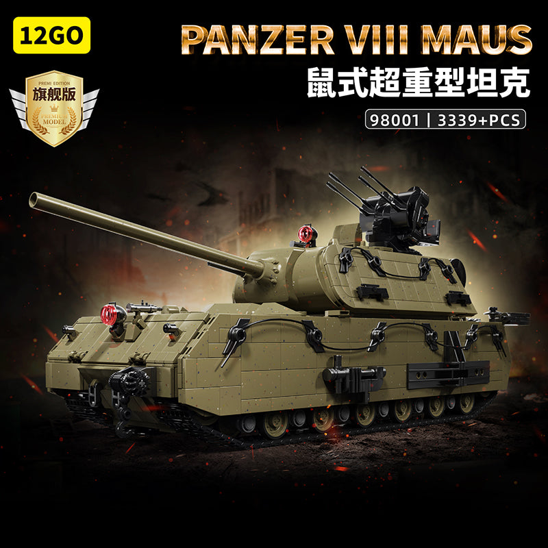 1/35 Scale Panzer VIII Maus Heavy Tank Model Kit - German WWII Super Heavy Tank Collectible for Military Enthusiasts & History Buffs (Perfect for Display, Diorama Building & Historical Collection)