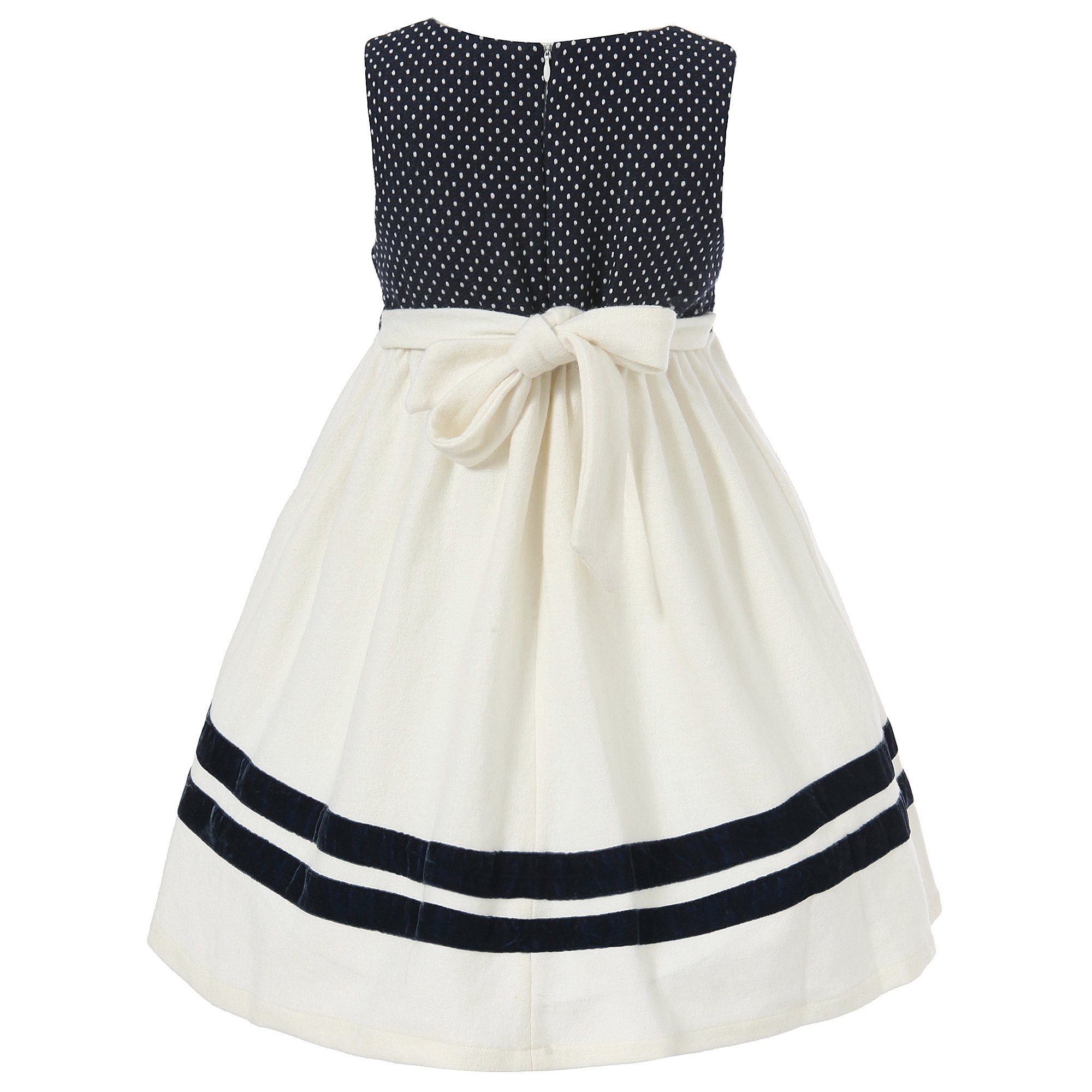 Richie House RH1144 Girls' Embroidered Crochet Dress - Elegant & Comfortable for Parties, Weddings & Special Occasions