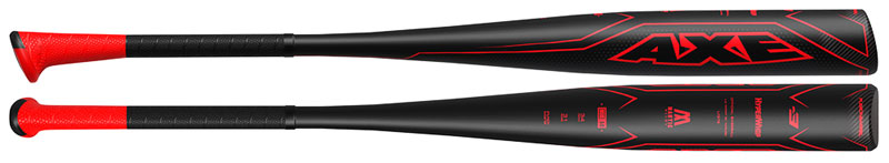 New Baden Axe Hyperwhip Fusion L138E BBCOR Baseball Bat - Black/Red 2 5/8