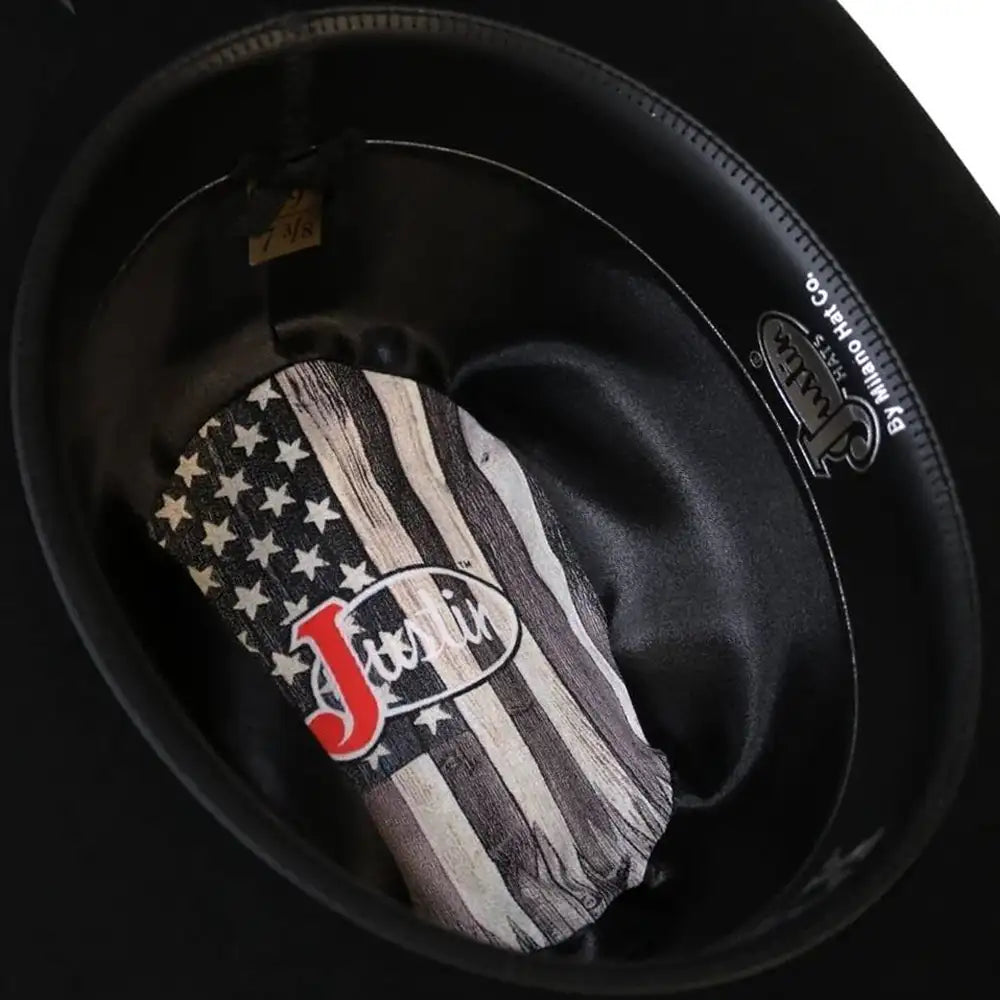 Justin Americana 3X Wool Felt Cowboy Hat for Men - Western Style Rancher Hat for Outdoor, Rodeo & Country Music Events
