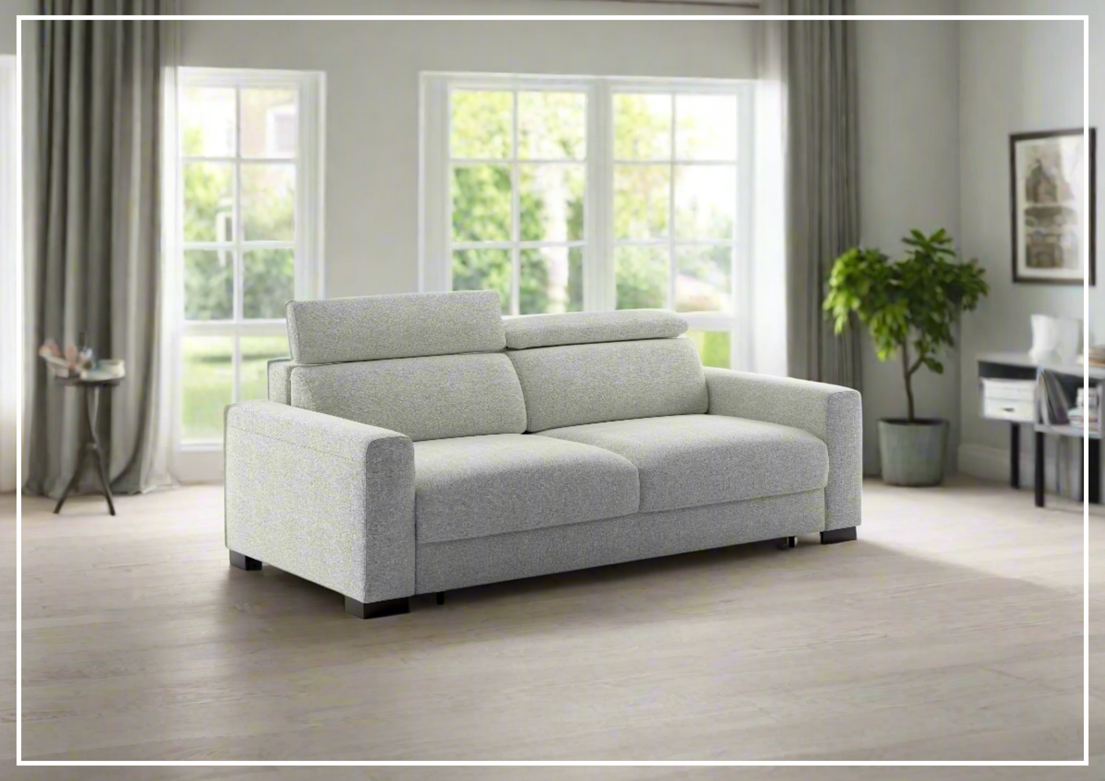 Luonto Elliot King Size Sleeper Sofa with Hybrid Deluxe Function - Convertible Sofa Bed for Guest Room, Living Room & Small Spaces - Comfortable & Space-Saving Furniture for Apartments & Homes
