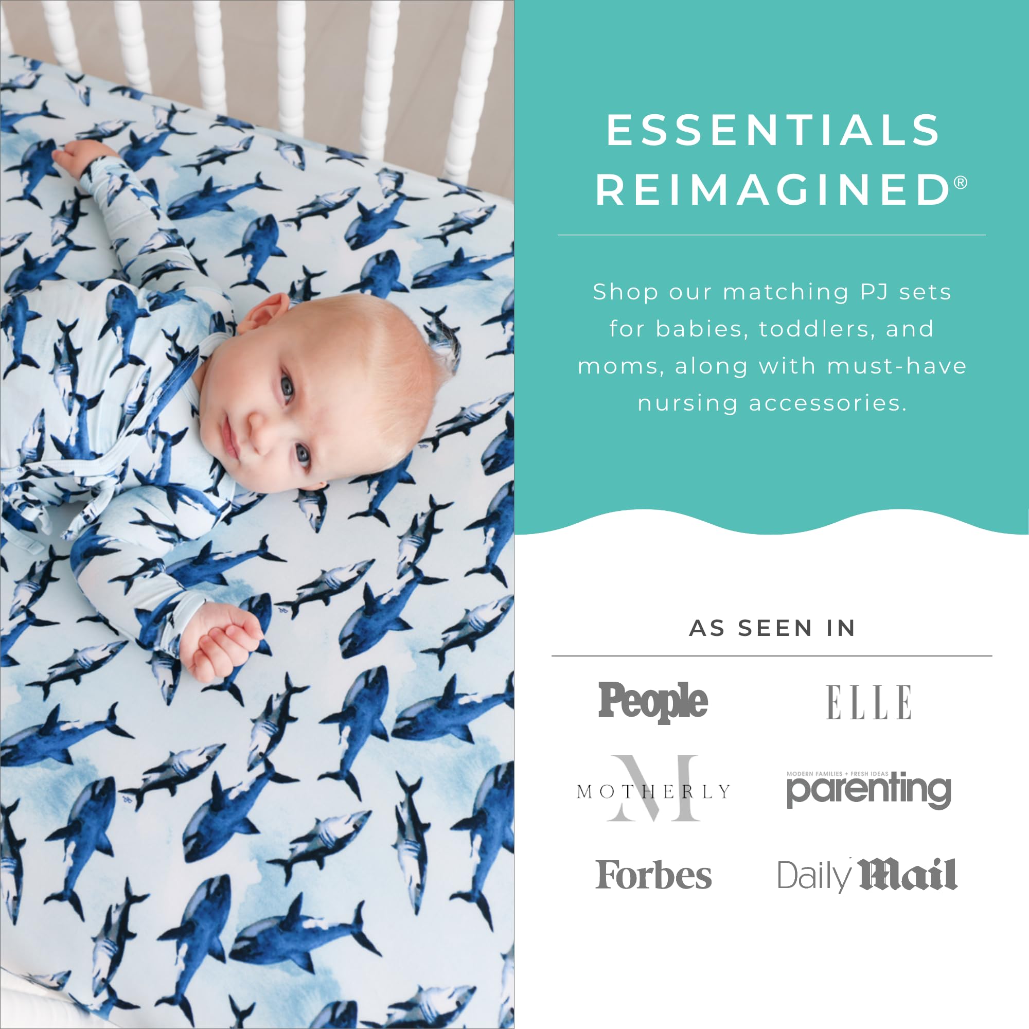 Posh Peanut Fitted Crib Sheet - Ultra Soft Bamboo Viscose Fabric for Standard Crib & Toddler Mattress 52