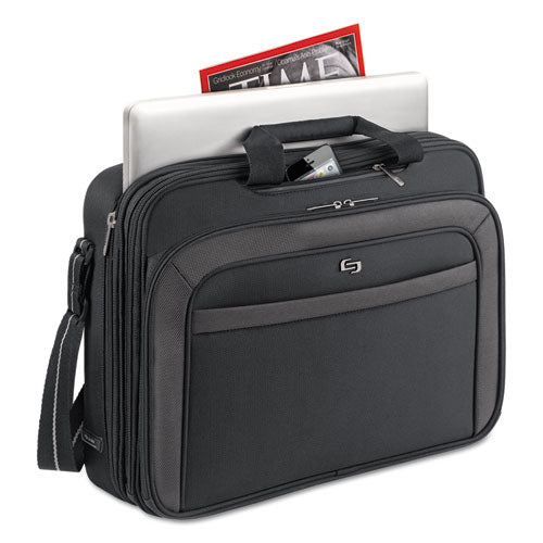 Pro Checkfast Briefcase - 17.4 Inch Laptop Bag for Business & Travel, Durable Black Work Bag (17 x 13 x 7.5 Inches) - Perfect for Office, Commuting & Business Trips