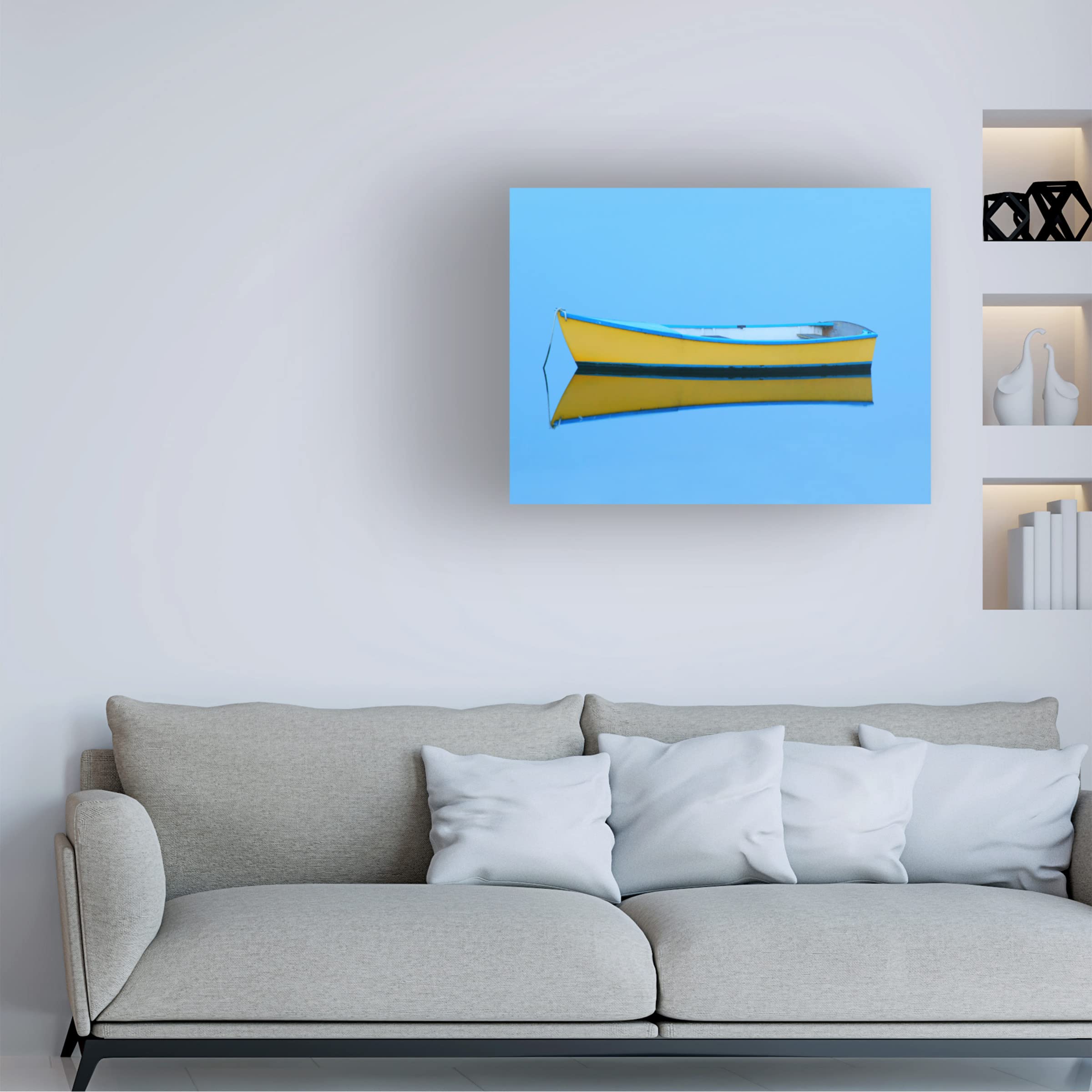 Yellow Girl Canvas Art Print by Jack Reed - Modern Wall Decor for Living Room, Bedroom & Office - Trademark Fine Art Collection