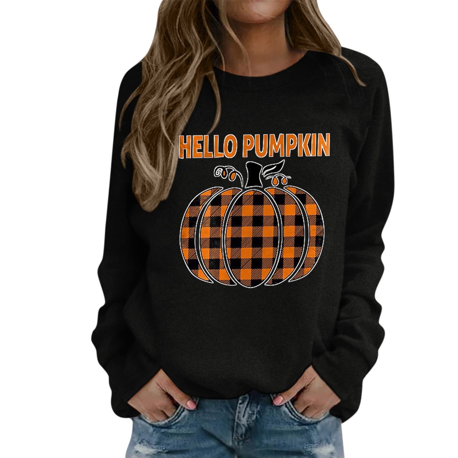 Women's Black Hoodie Pullover Sweatshirt - Floral Print Casual Long Tunic Top for Beach, Outfits & Everyday Wear