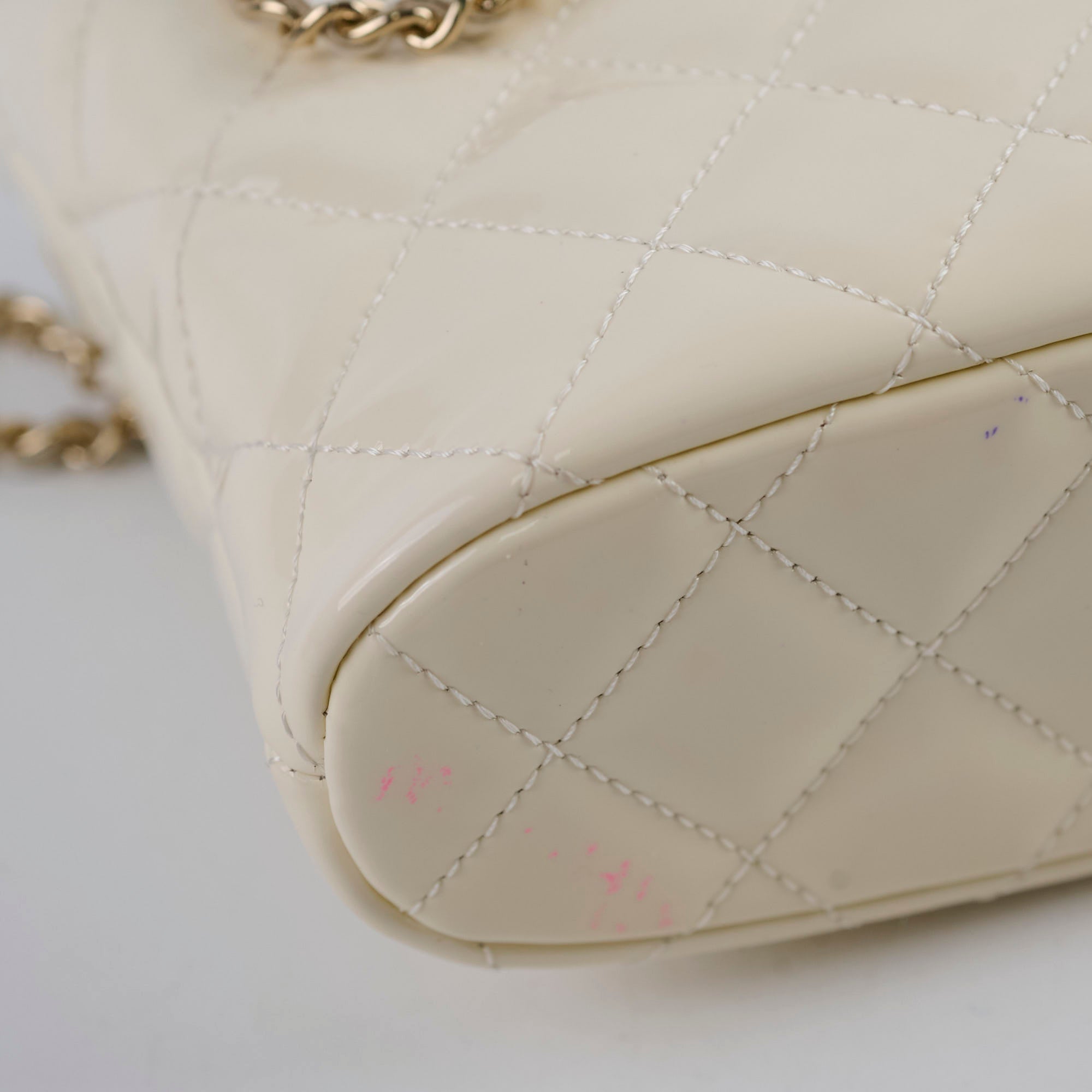 Chanel Mini Patent Leather Shoulder Bag - White Luxury Crossbody Purse for Women | Perfect for Parties, Dates & Everyday Use