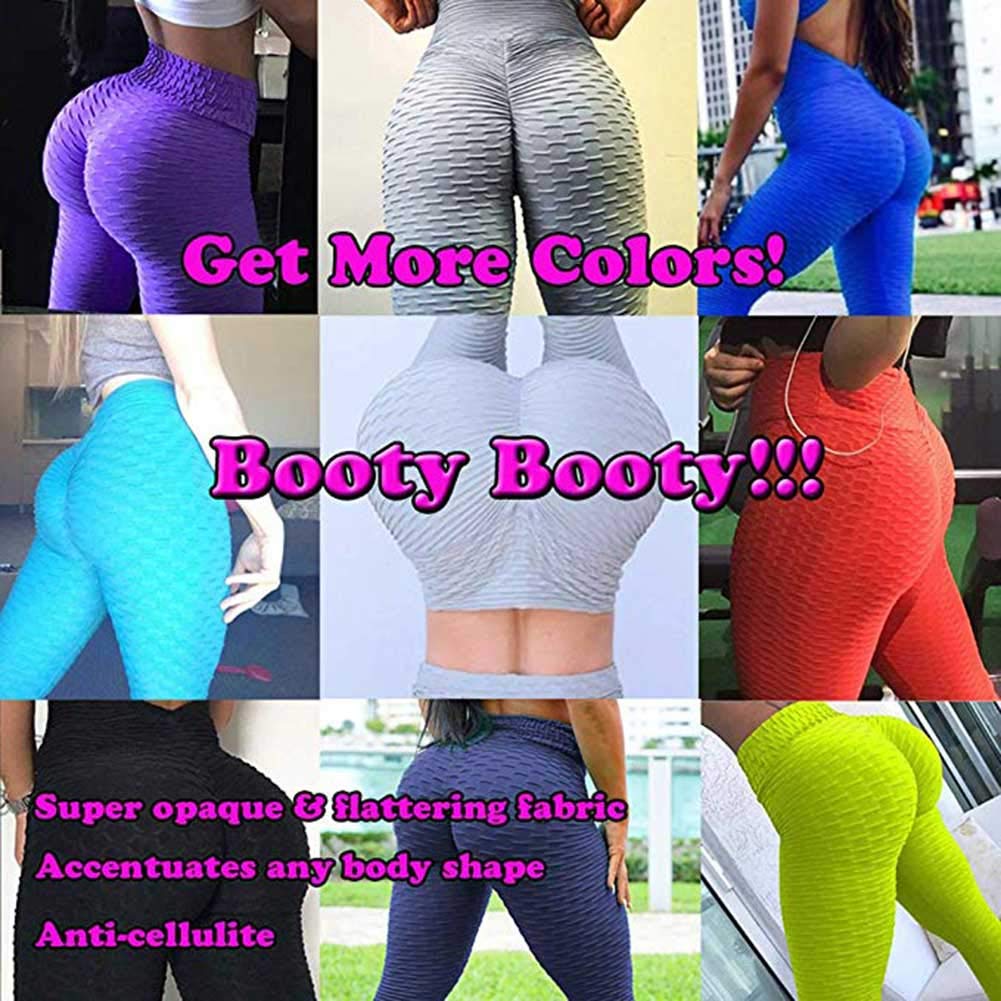 **JGS1996 Women's Butt Lifting Leggings - High Waisted Tummy Control Yoga Pants for Workout & Gym - Scrunch Booty Tights for Running, Squats & Fitness**