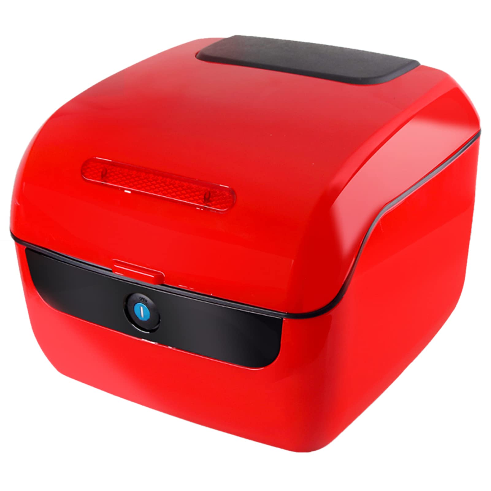 JKGHK Motorcycle Top Box - Universal Lockable Luggage & Helmet Storage Trunk for Mopeds & Scooters - Includes Mounting Hardware - Perfect for Commuting, Touring & Secure Storage
