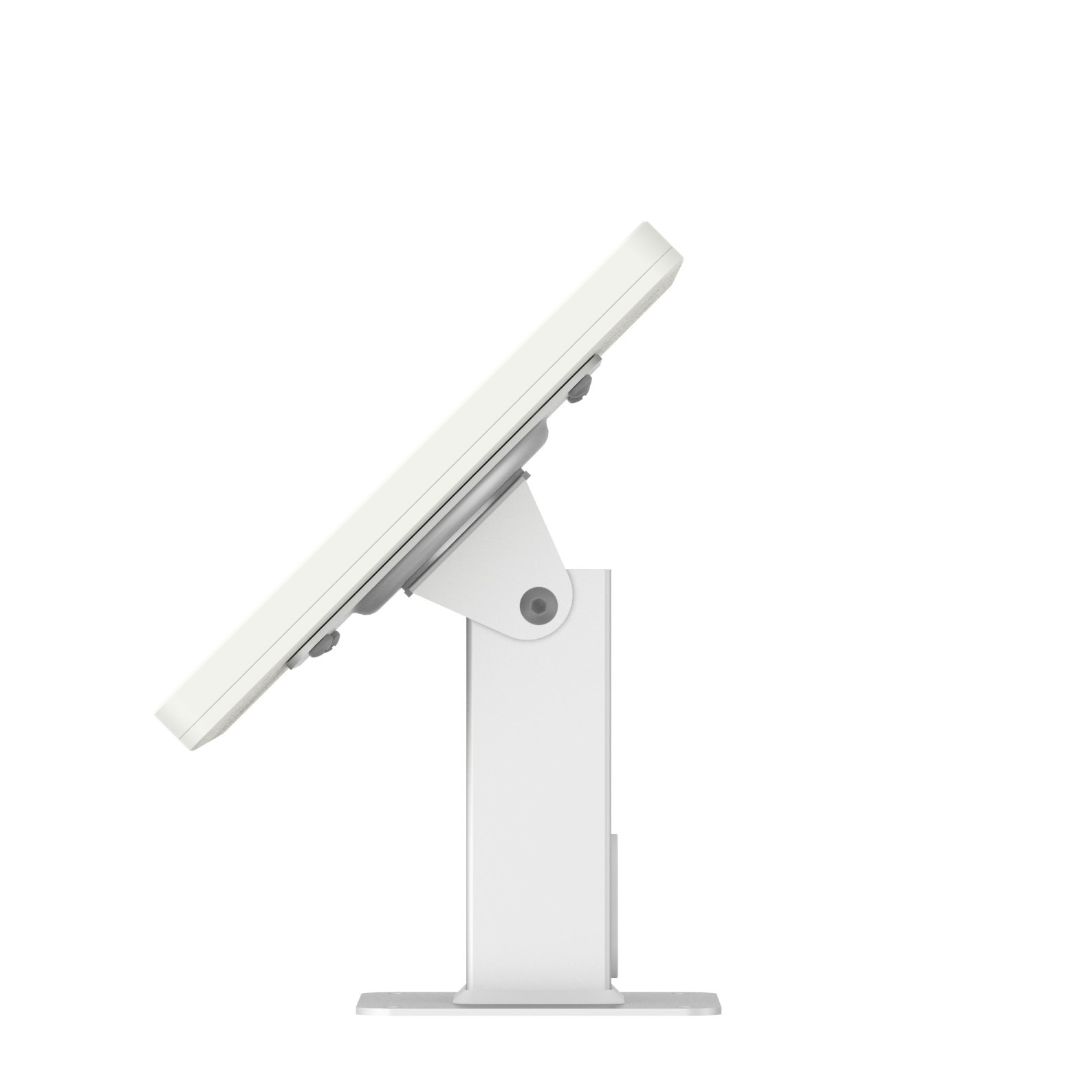 VidaMount White iPad Mini 4 & 5 Rotating Tilting Desk Mount Stand with Enclosure Bundle - Perfect for Home Office, Classroom, and Retail Display