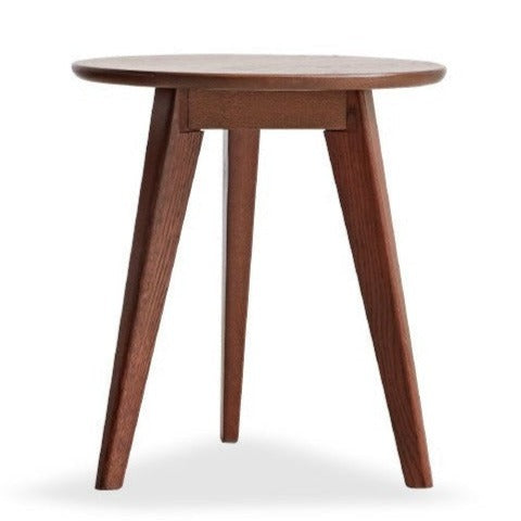 Solid Walnut Round Coffee Table - Natural Wood Dining Table for Living Room, Office, or Lounge - Stylish and Durable Home Decor