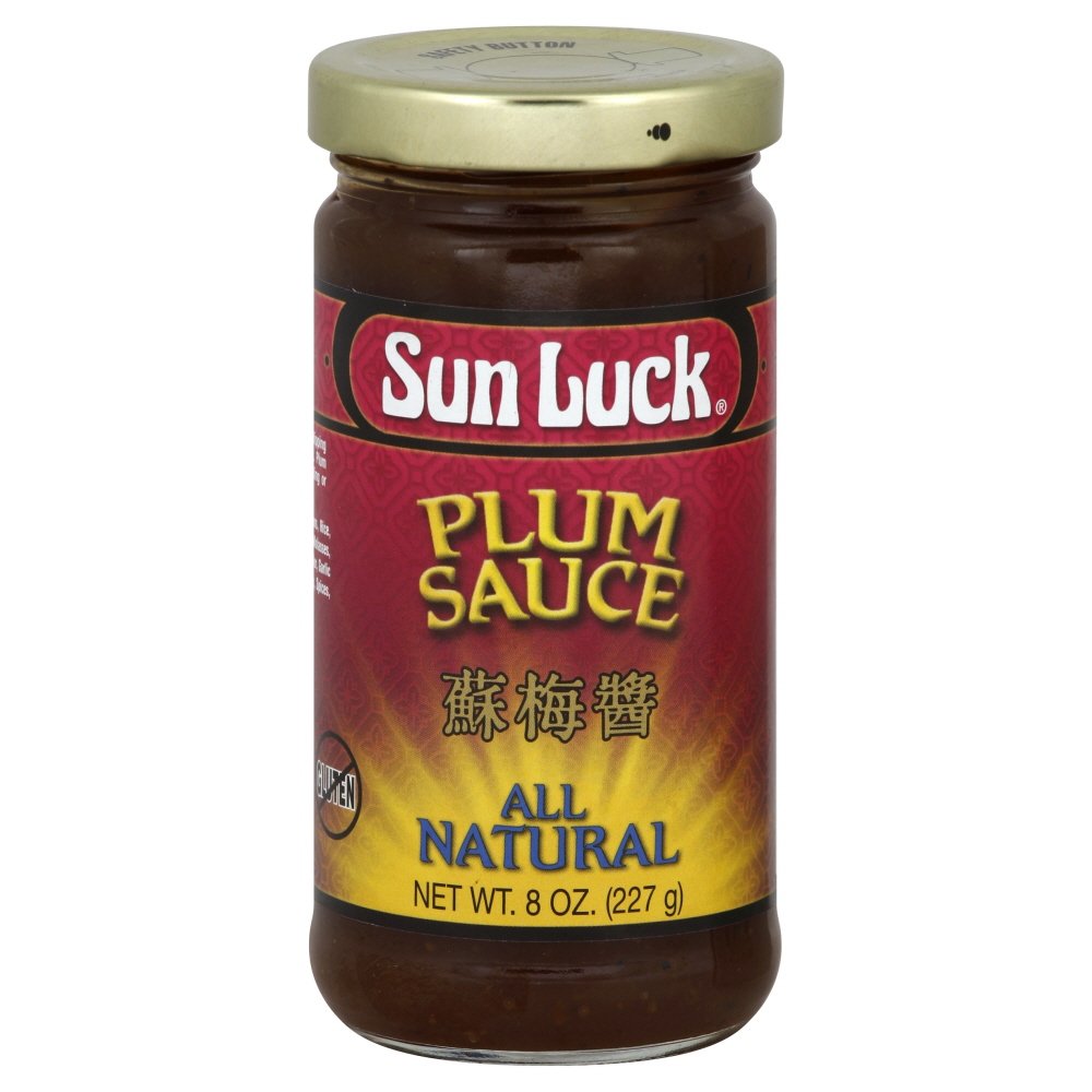 Sun Luck Plum Sauce 8oz (6-Pack) - Perfect for Stir-Fry & Dipping