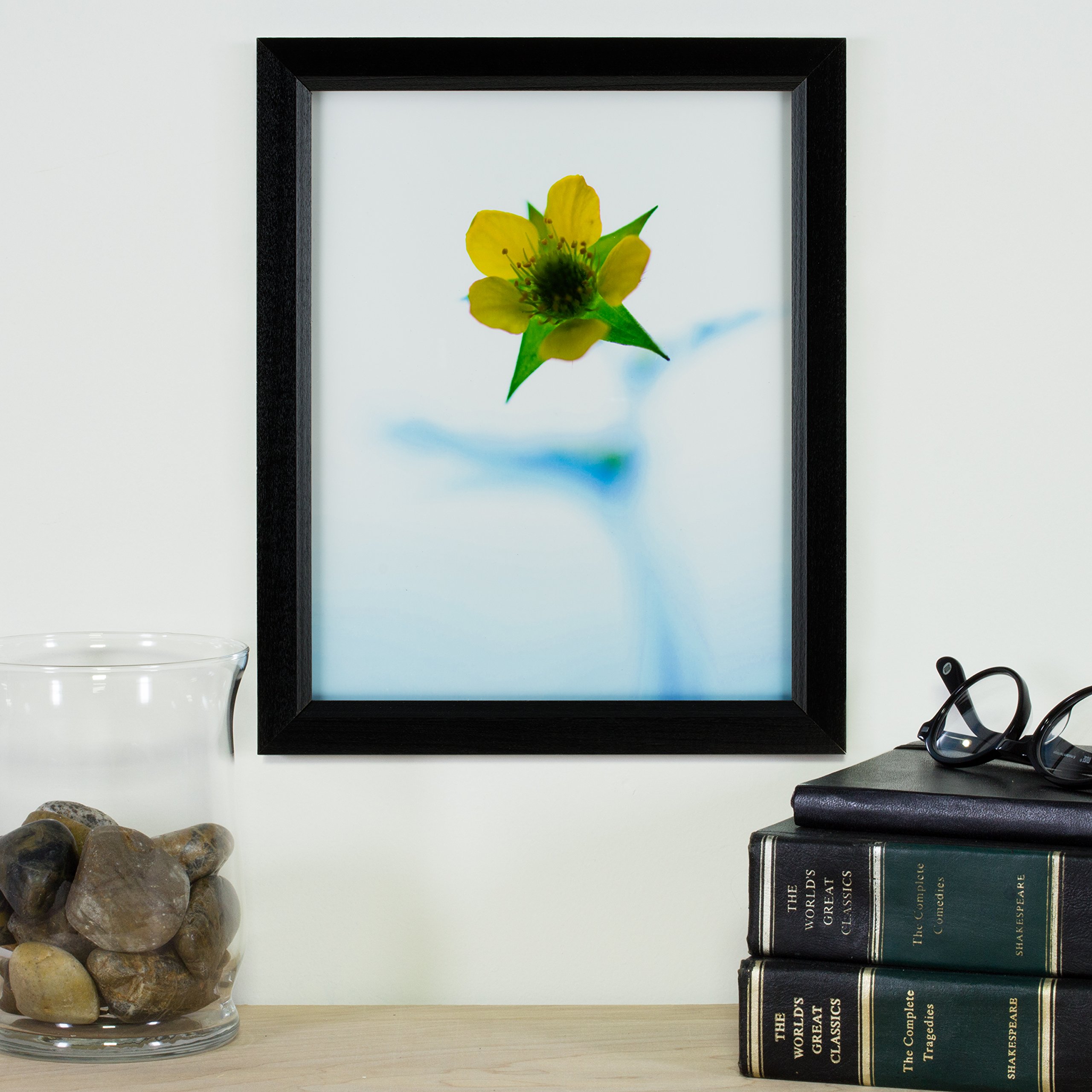 Craig Frames 6x15 Inch Wood Grain Picture Frame - 0.825-Inch Wide Black Poster Frame for Wall Art, Photos & Certificates - Perfect for Home, Office & Gallery Displays