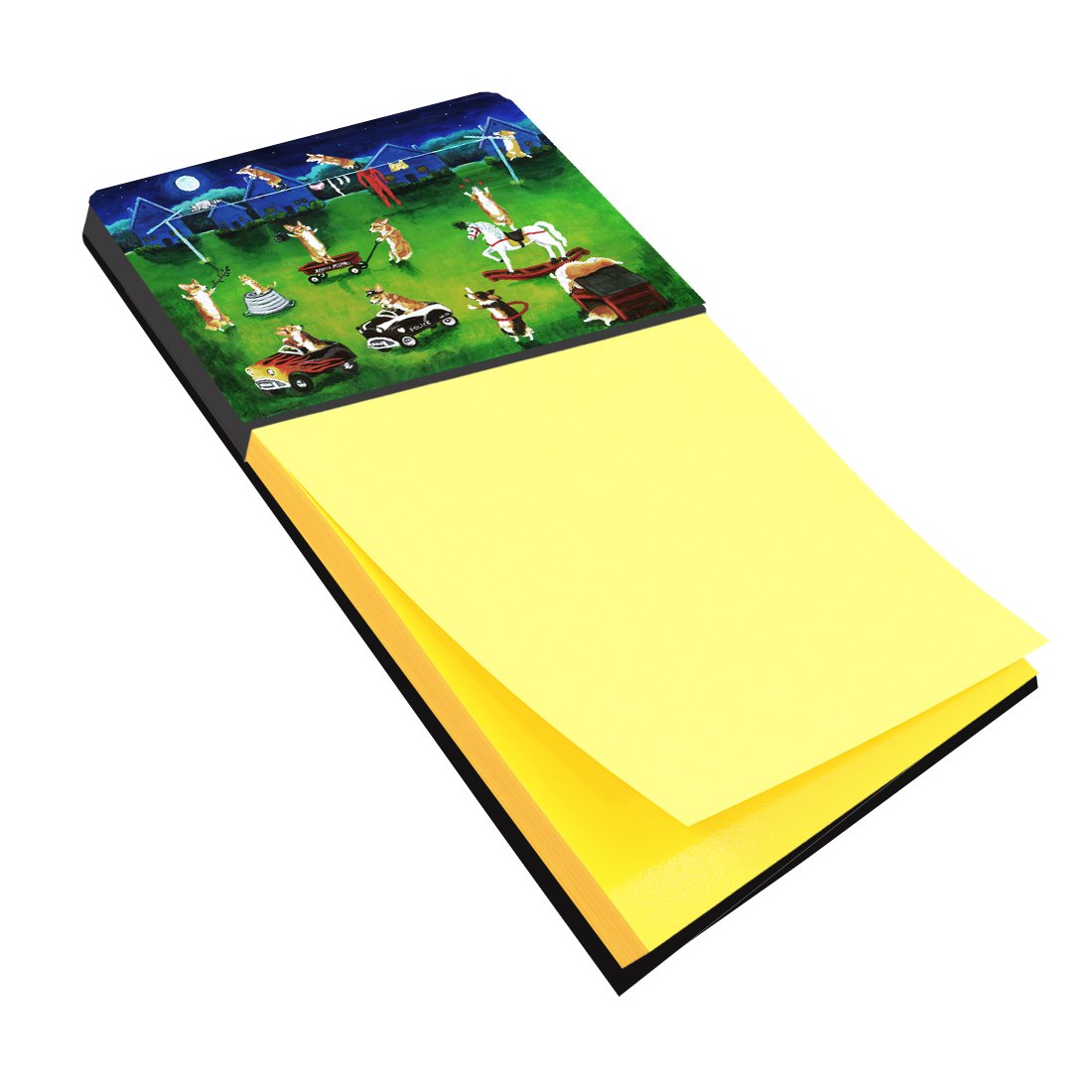 Caroline's Treasures Multicolor Desk Artwork Notepad Holder (7403SN) - Perfect for Office, Home & School Organization