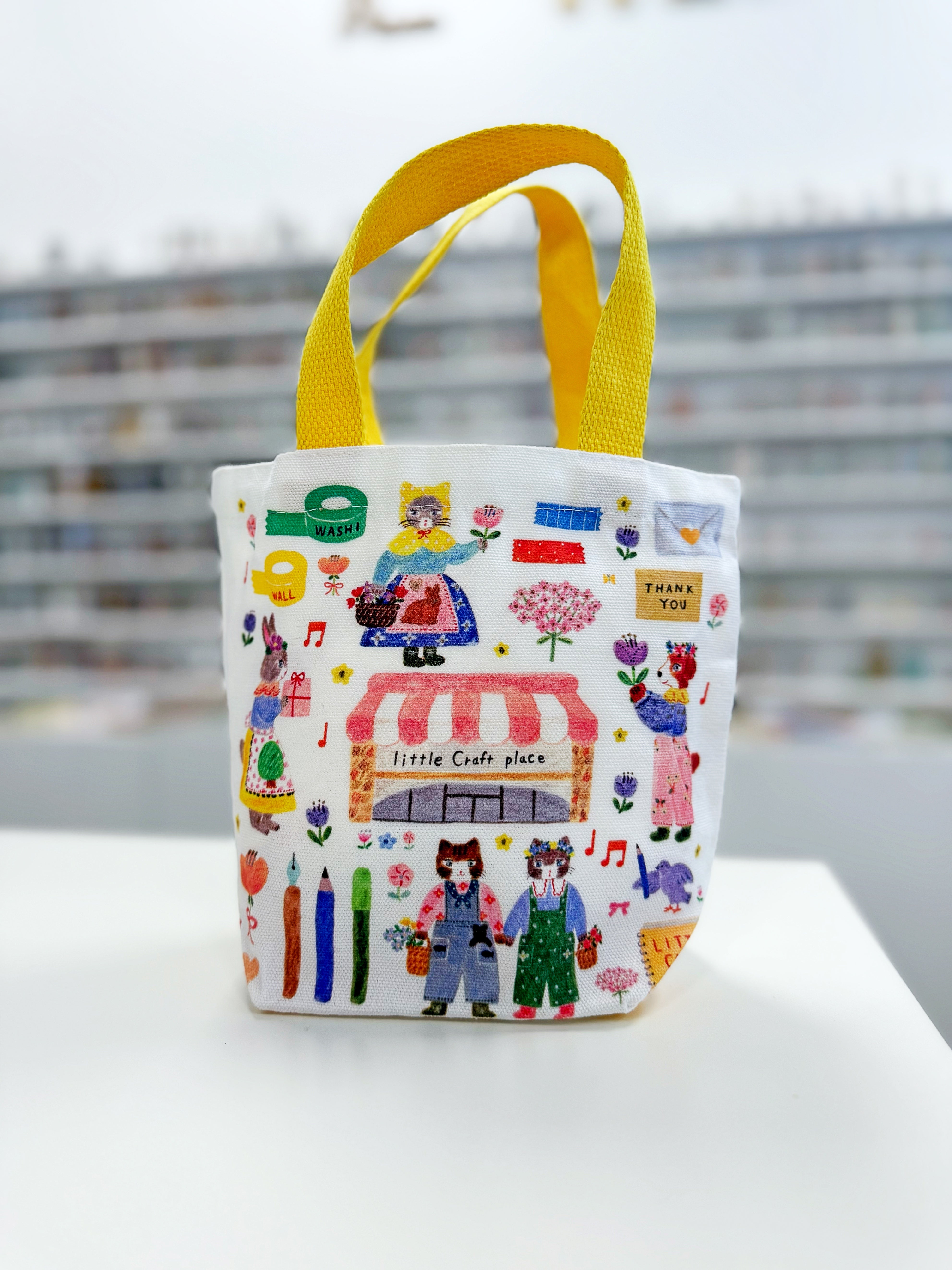 Aiko Fukawa x Little Craft Place Mini Tote Bag - Stylish & Lightweight Crossbody Purse for Women, Perfect for Shopping, Travel & Everyday Use