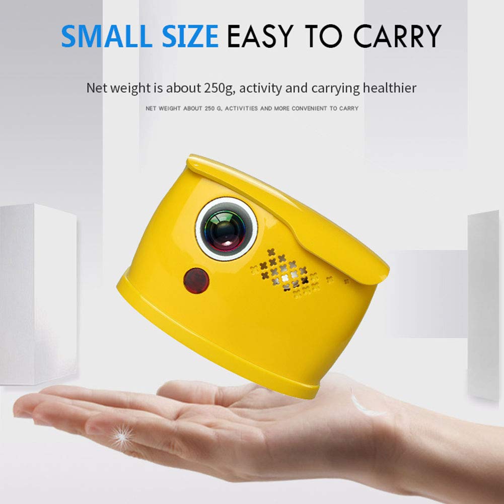 Mini Portable Projector - Smart Wireless Bluetooth & WiFi HD Home Theater LED Video Projector - HDMI/VGA/USB/AV Compatible - Works with TV Stick, PS4, Laptop - Perfect for Movies, Gaming & Outdoor Entertainment (White)