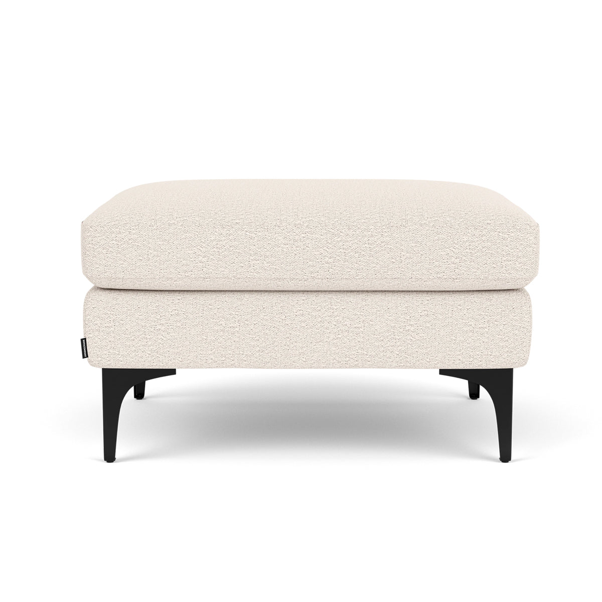 Astha Boucle Ottoman Stool - Round Tufted Pouf with Removable Cover, Modern Footrest for Living Room, Bedroom & Nursery - Soft and Stylish Home Decor Accent