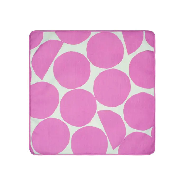 Fusion Ingo Outdoor Cushion Cover - Waterproof & UV Resistant Patio Furniture Cushion Slipcover - Pink & Green Stripe - Perfect for Garden, Deck, Poolside, and Outdoor Lounge