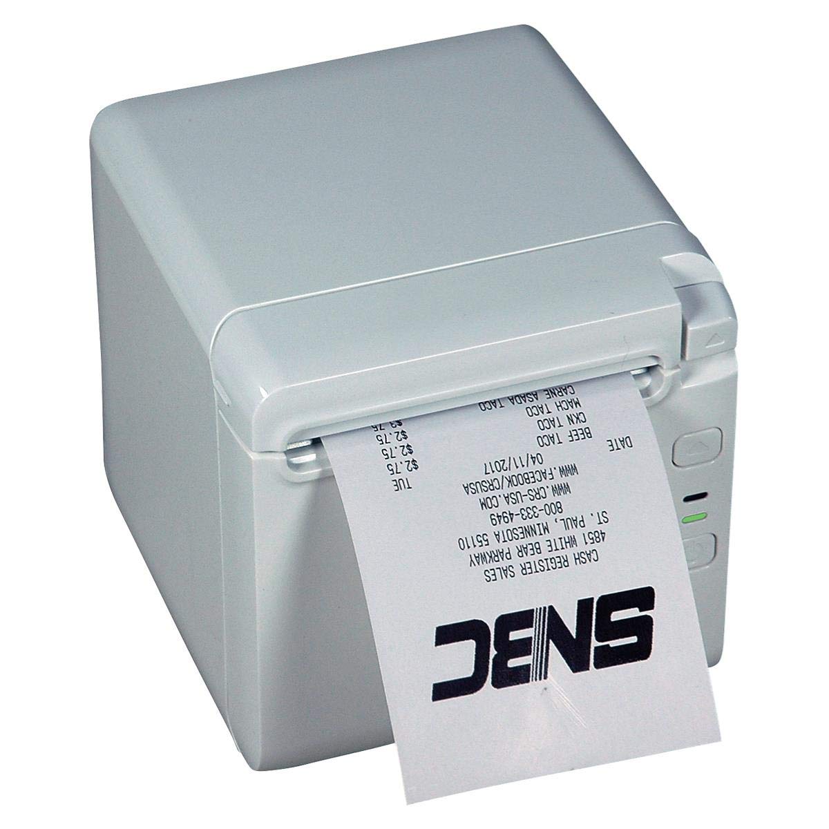 SNBC BTP-S80 Thermal Receipt Printer - Fast & Quiet POS Printer with Serial/USB/Ethernet Connectivity - Top/Front Paper Exit - White Commercial Printer for Retail, Restaurant & Small Business Checkout
