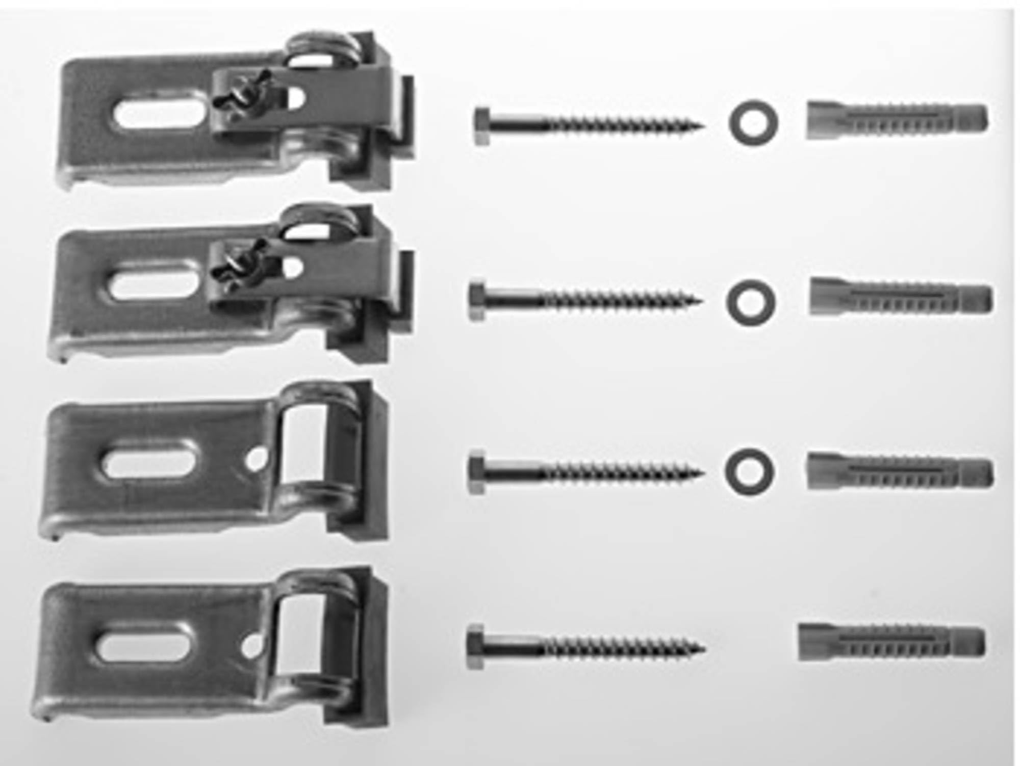 Duravit 790123 Bathtub Anchors Set of 4 - Heavy Duty Mounting and Support for Bathtubs & Shower Trays - Perfect for Bathroom Renovation and Installation Projects