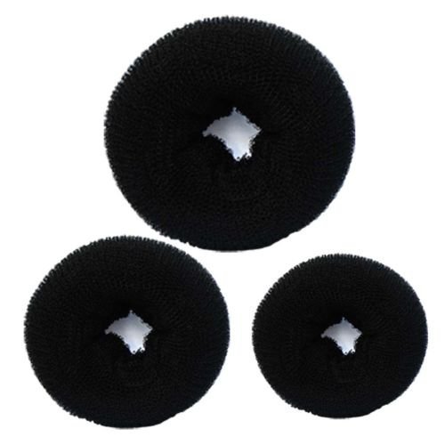 ADBHUTANAND® Hair Donut Bun Maker Set - 3 Different Sizes Salon Accessories for Perfect Buns & Updos - Great for Weddings, Parties & Everyday Hairstyling
