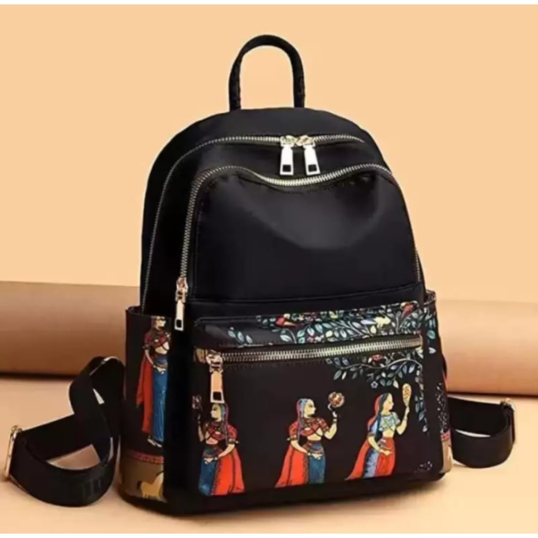 Stylish Women's Printed Backpack - Fashionable Casual Daypack for Work, School & Travel | Lightweight Durable Laptop Backpack with Multiple Pockets