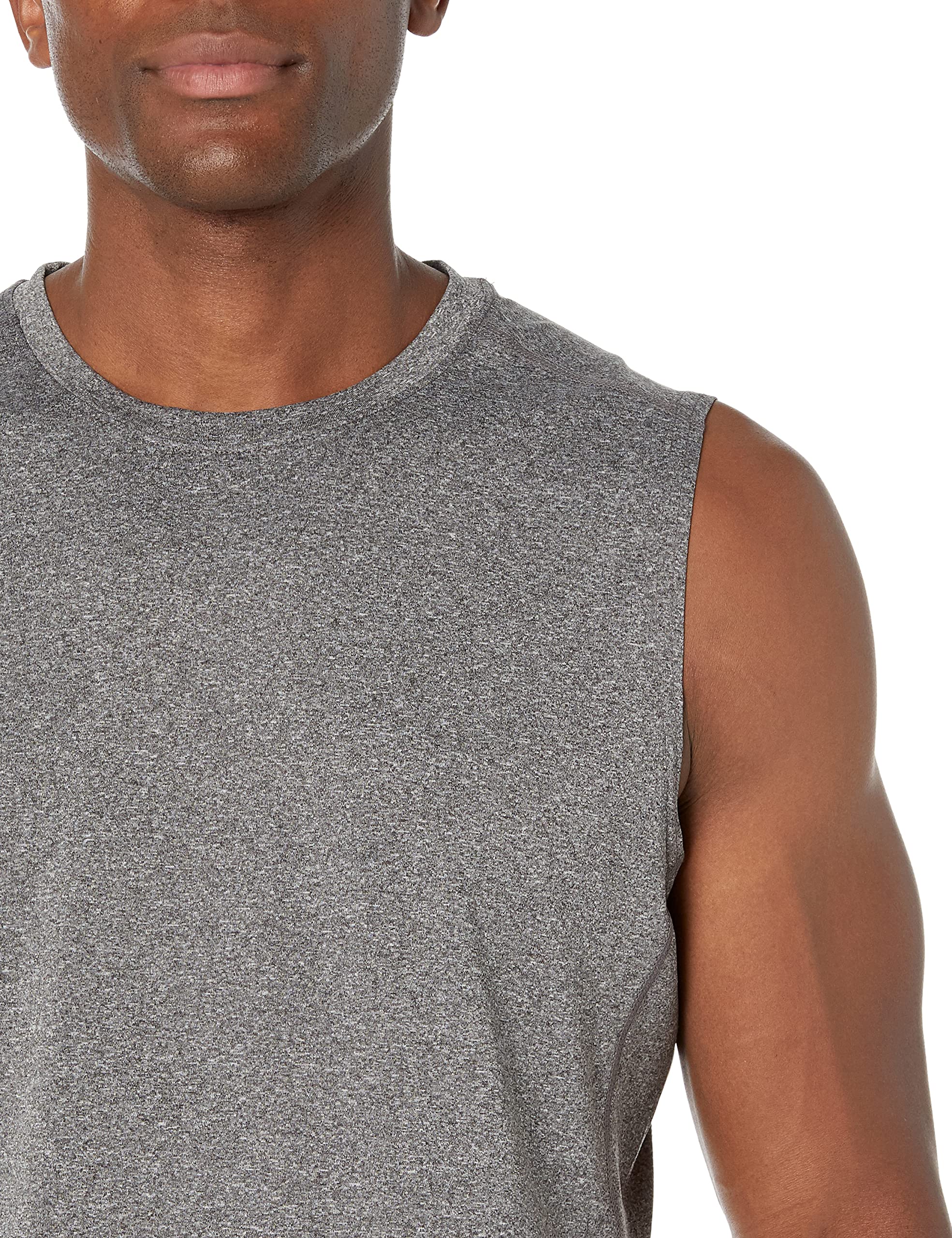 Amazon Essentials Men's Tech Stretch Muscle Shirt - Moisture Wicking Workout & Gym Shirt for Running, Training & Active Lifestyle