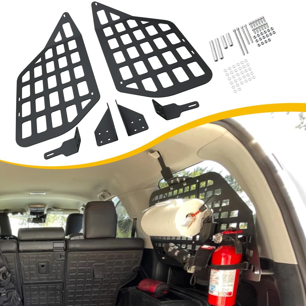 Toyota 4Runner Rear Window MOLLE Panels (2010-2024) | Modular Storage System for Cargo Organization | Durable Trunk Rack Accessories | Perfect for Camping, Off-Roading & Gear Storage