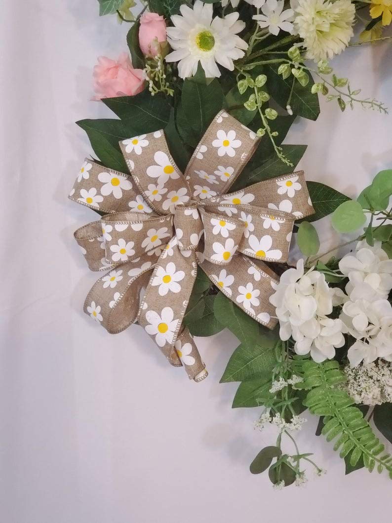 Easter Spring Wreath - Floral Decor for Front Door, Home & Party - Perfect for Easter, Spring Decorations & Holiday Celebrations