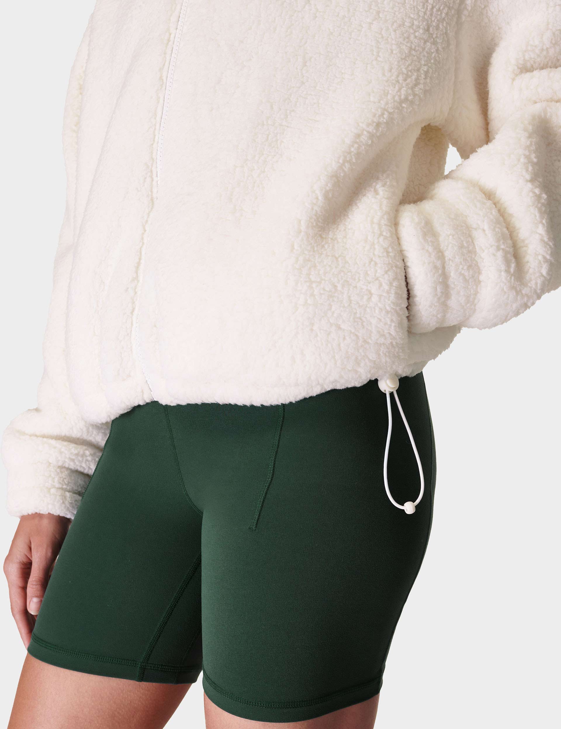 Canyon Fleece Zip Up Hoodie - Soft & Cozy Women's Pullover Jacket for Outdoor Activities & Casual Wear | Lily White