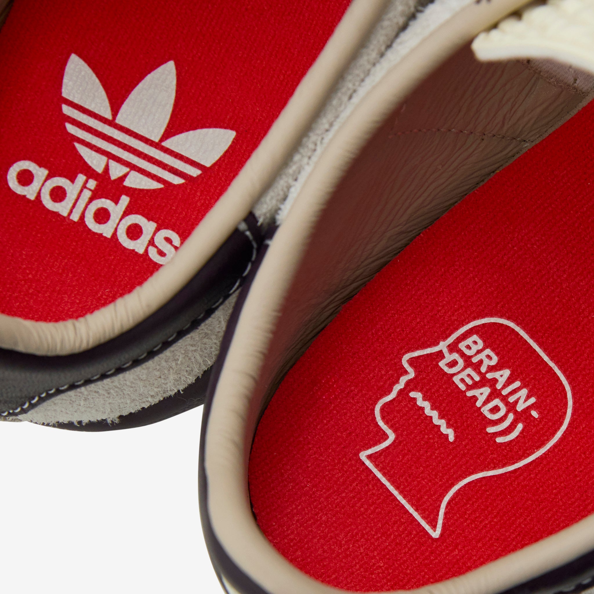 Brain Dead x Forest Hills Cream White & Night Red Sneakers | Pantone Colorway | Streetwear Fashion for Urban Style & Casual Wear