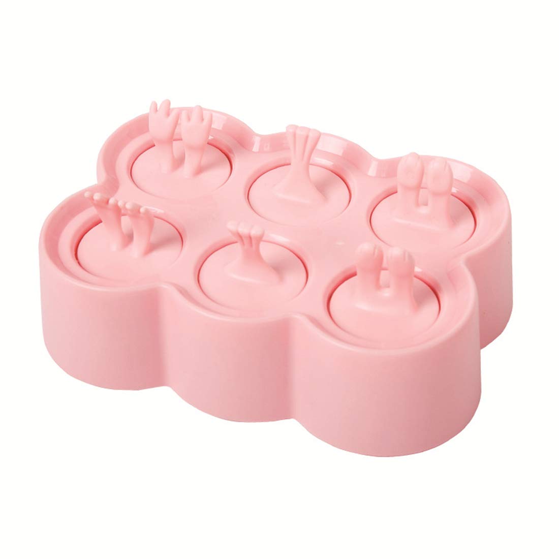 Premium Silicone Popsicle Molds with Sticks - BPA-Free DIY Ice Pop Makers for Homemade Yogurt, Juice & Fruit Smoothies - Perfect for Summer Snacks, Kids Treats & Healthy Desserts (Pink Rectangle)