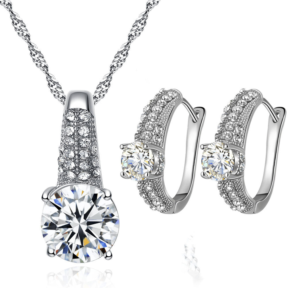 Elegant Bridal Jewelry Set - Necklace & Earrings for Wedding, Engagement, and Special Occasions