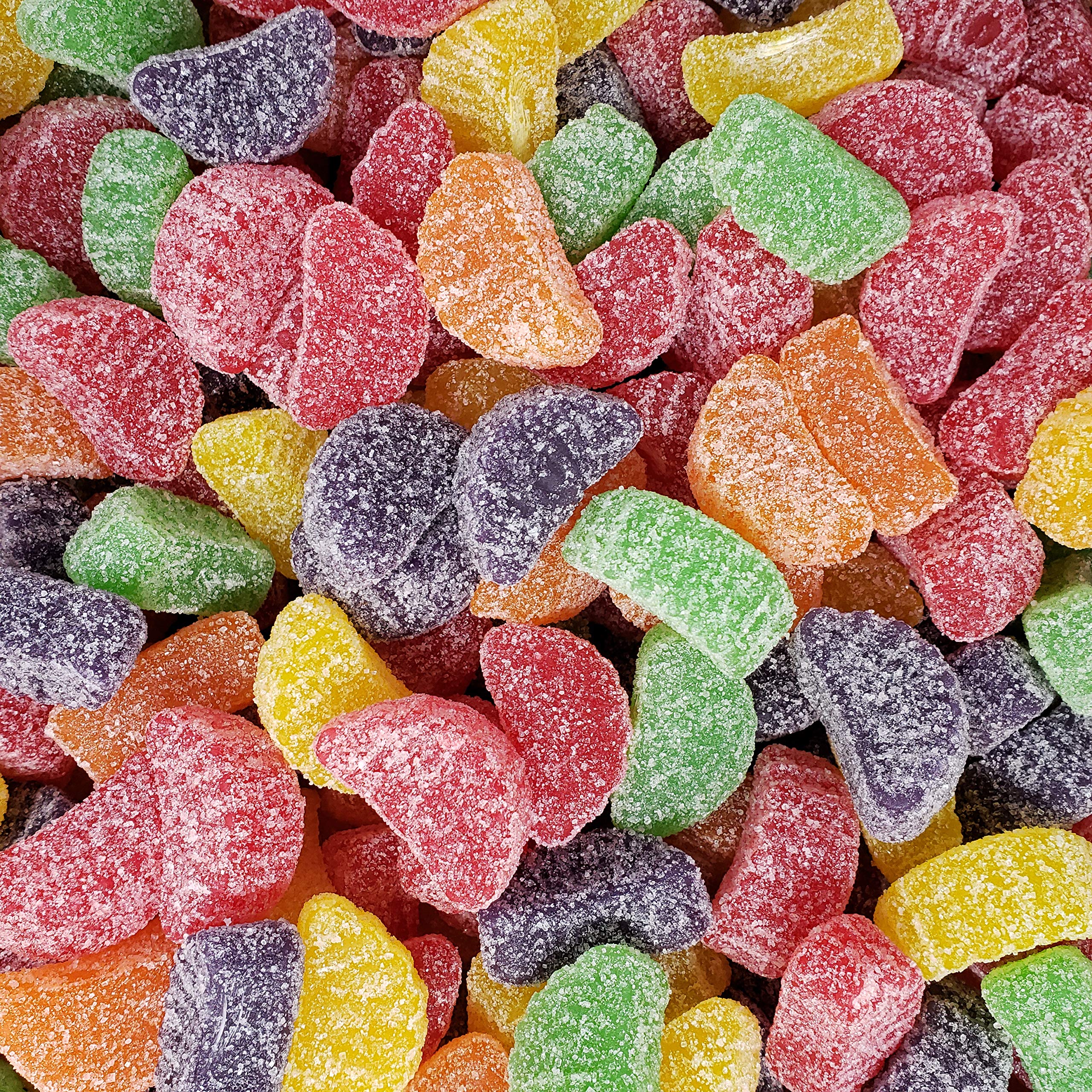 Assorted Fruit Slices Candy - 1 Pound Bulk Candy for Parties, Gifts & Dessert Toppings | Sweet & Tangy Fruit Flavored Candy for Baking, Snacking & Candy Buffets