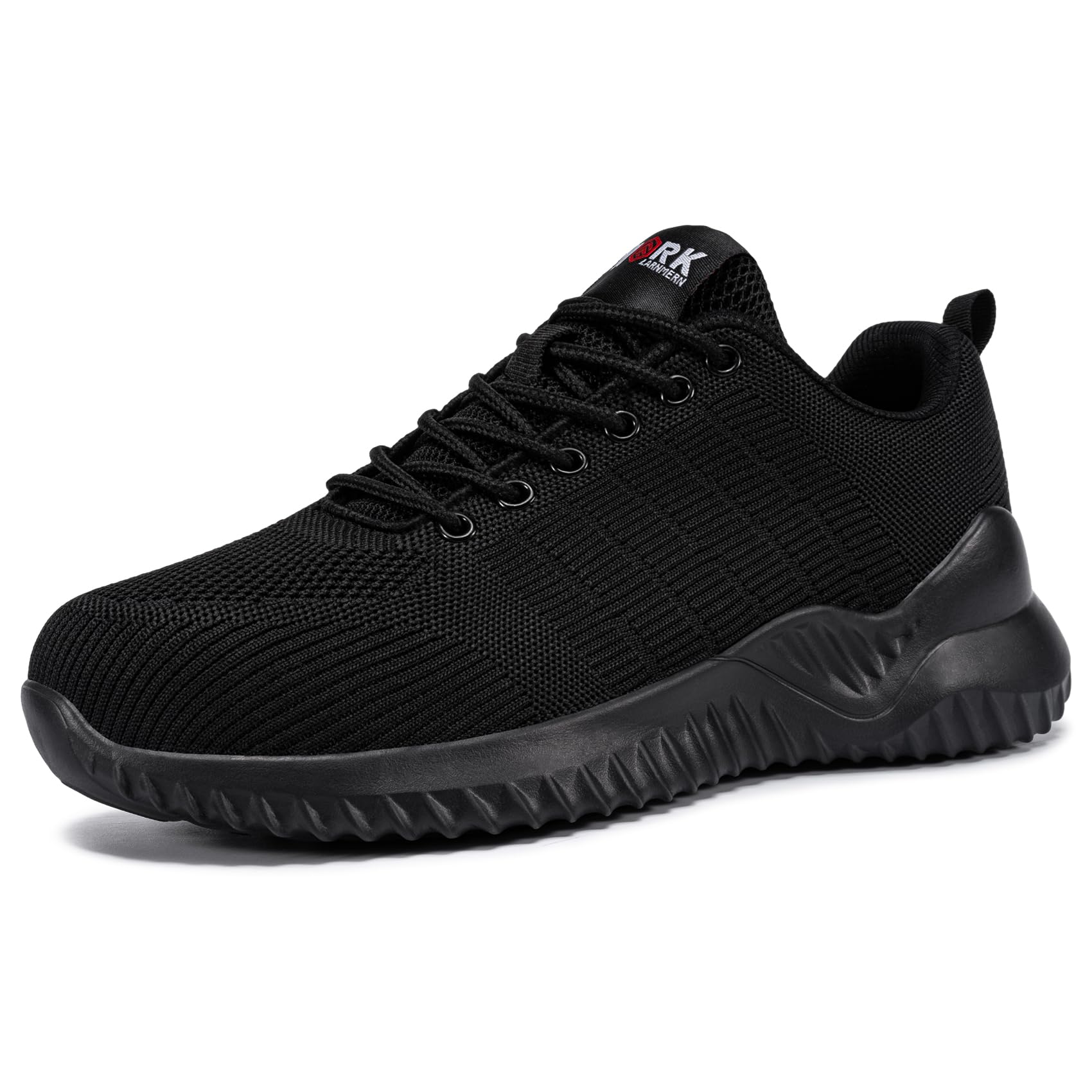 Lightweight Steel Toe Work Shoes for Men - Comfortable Safety Boots with Air Cushion Technology | Durable Construction Shoes for Warehouse, Factory & Outdoor Work