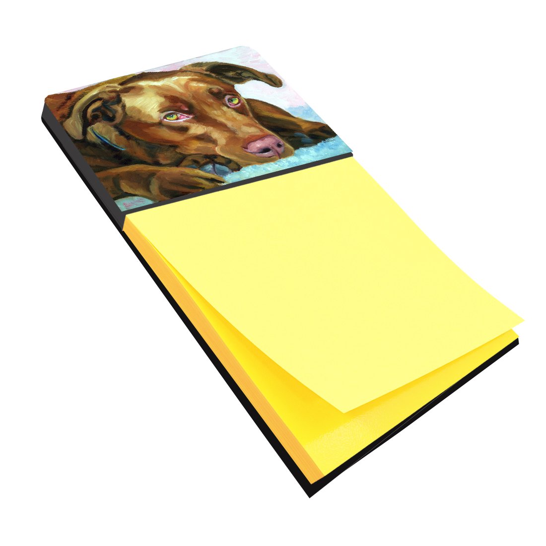 Caroline's Treasures Multicolor Desk Artwork Notepad Holder (7420SN) - Perfect for Office, Home & School Organization