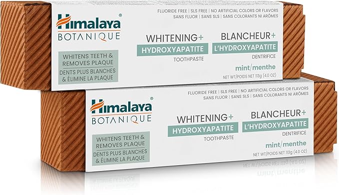 Himalaya Whitening & Hydroxyapatite Toothpaste with Mint - 113g | Natural Teeth Whitening & Enamel Repair | Fresh Breath for Daily Oral Care