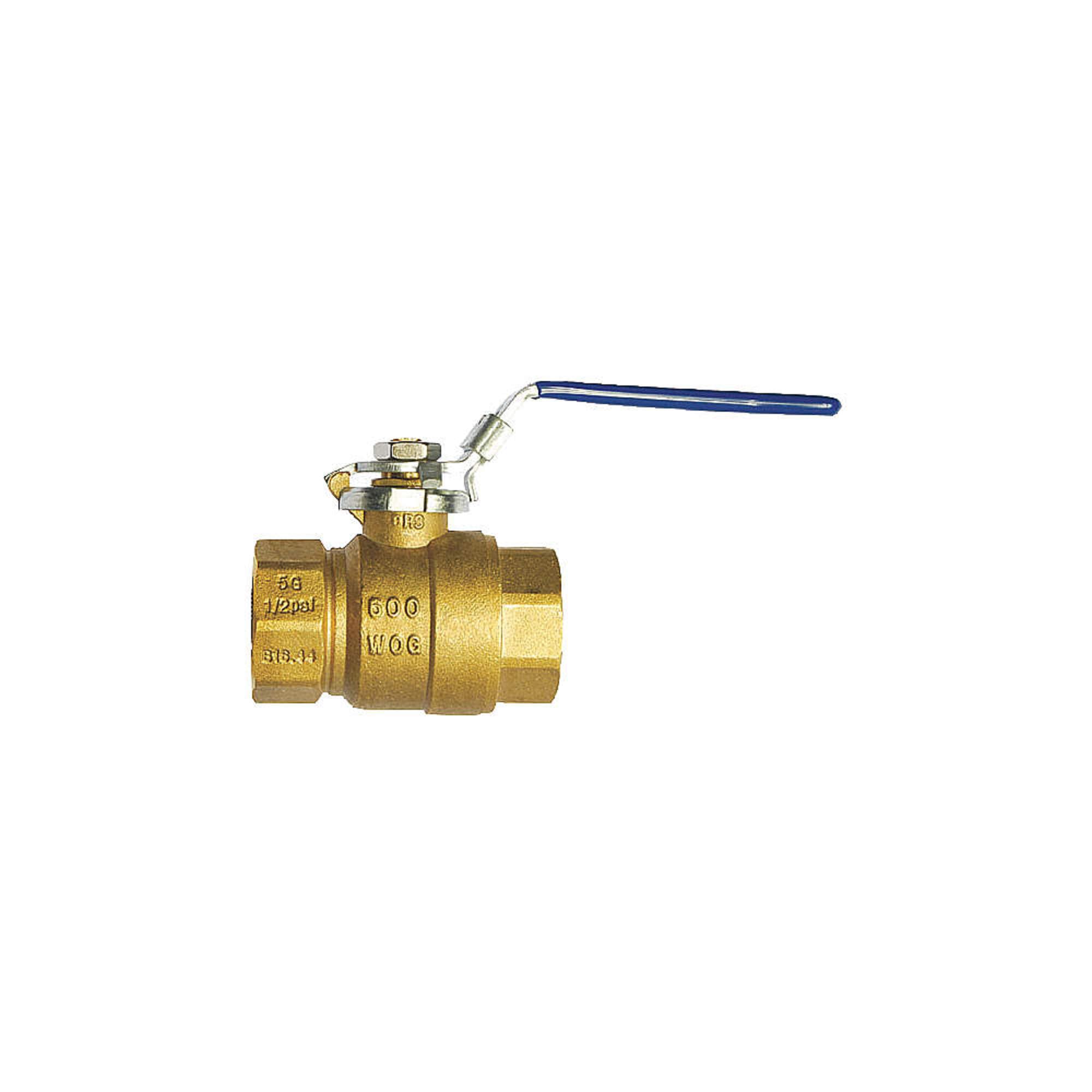 Milwaukee 2 BA-475BLL Brass Ball Valve - 2 Inch FNPT Inline Valve for Water & Gas Lines - Perfect for Plumbing, HVAC & Industrial Applications