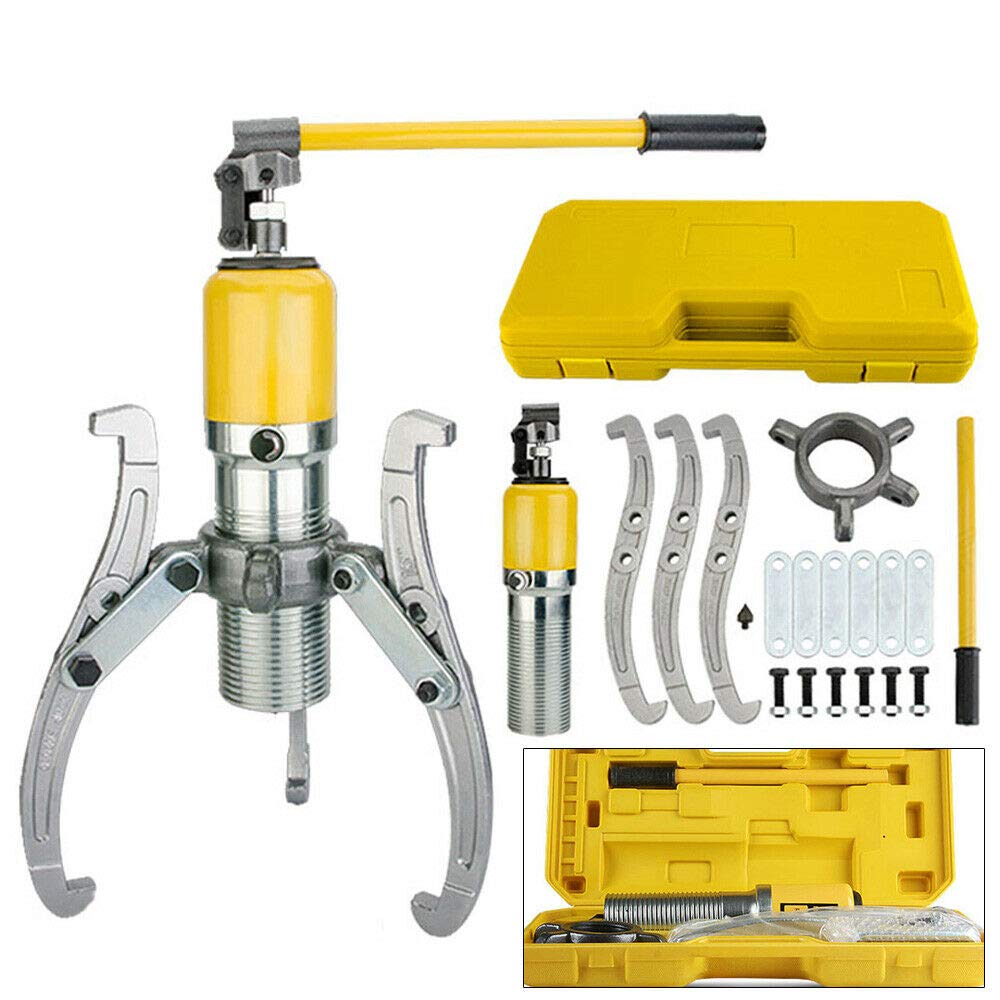 20 Ton Hydraulic Bearing Puller, Wheel Hub Puller Kit with 3 Arms - Heavy Duty Bearing Extractor Tool for Automotive, Industrial, and DIY Repairs
