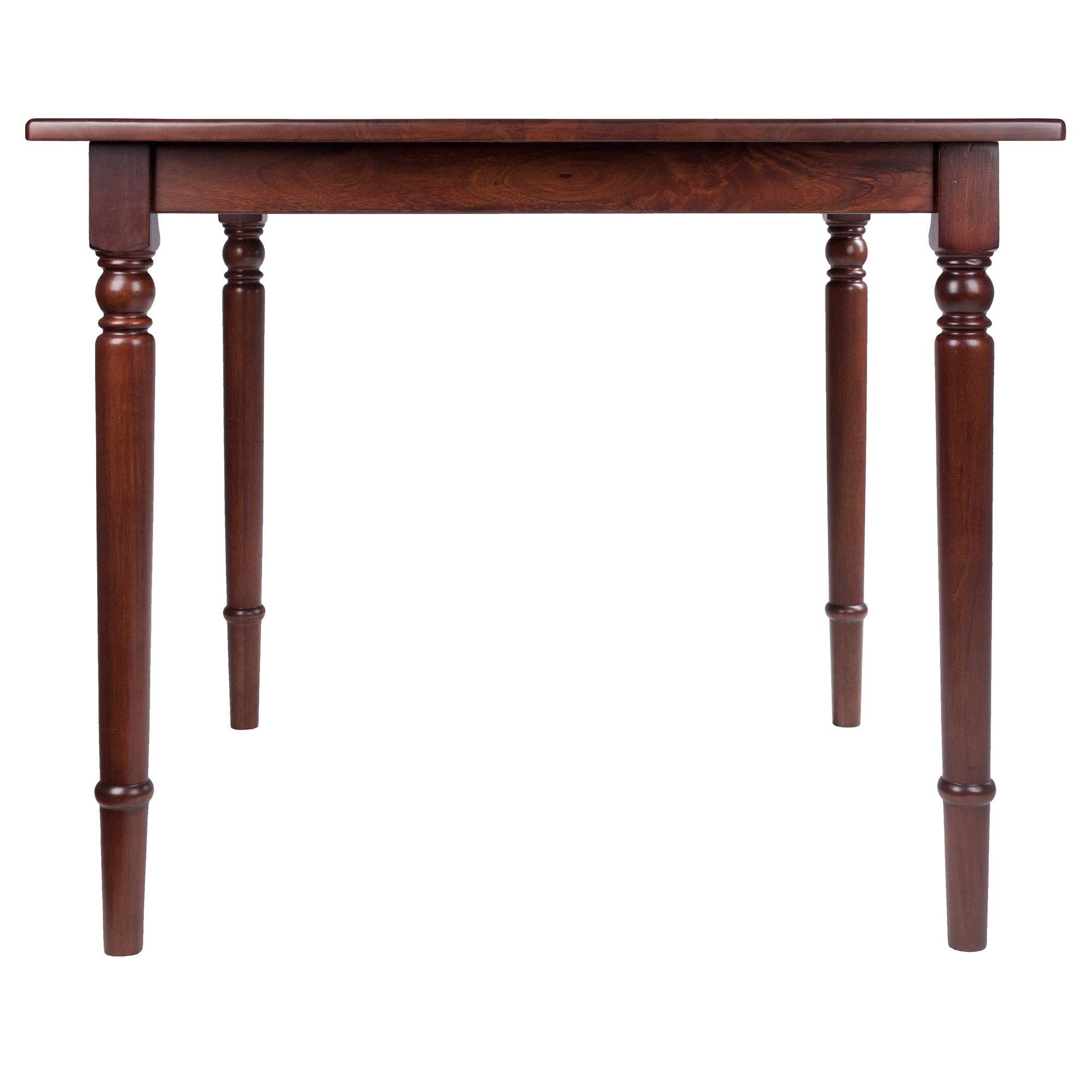 Ergode Mornay Dining Table - Elegant American Farmhouse Style Solid Wood Table with Walnut Finish for Dining Room, Kitchen, and Farmhouse Decor
